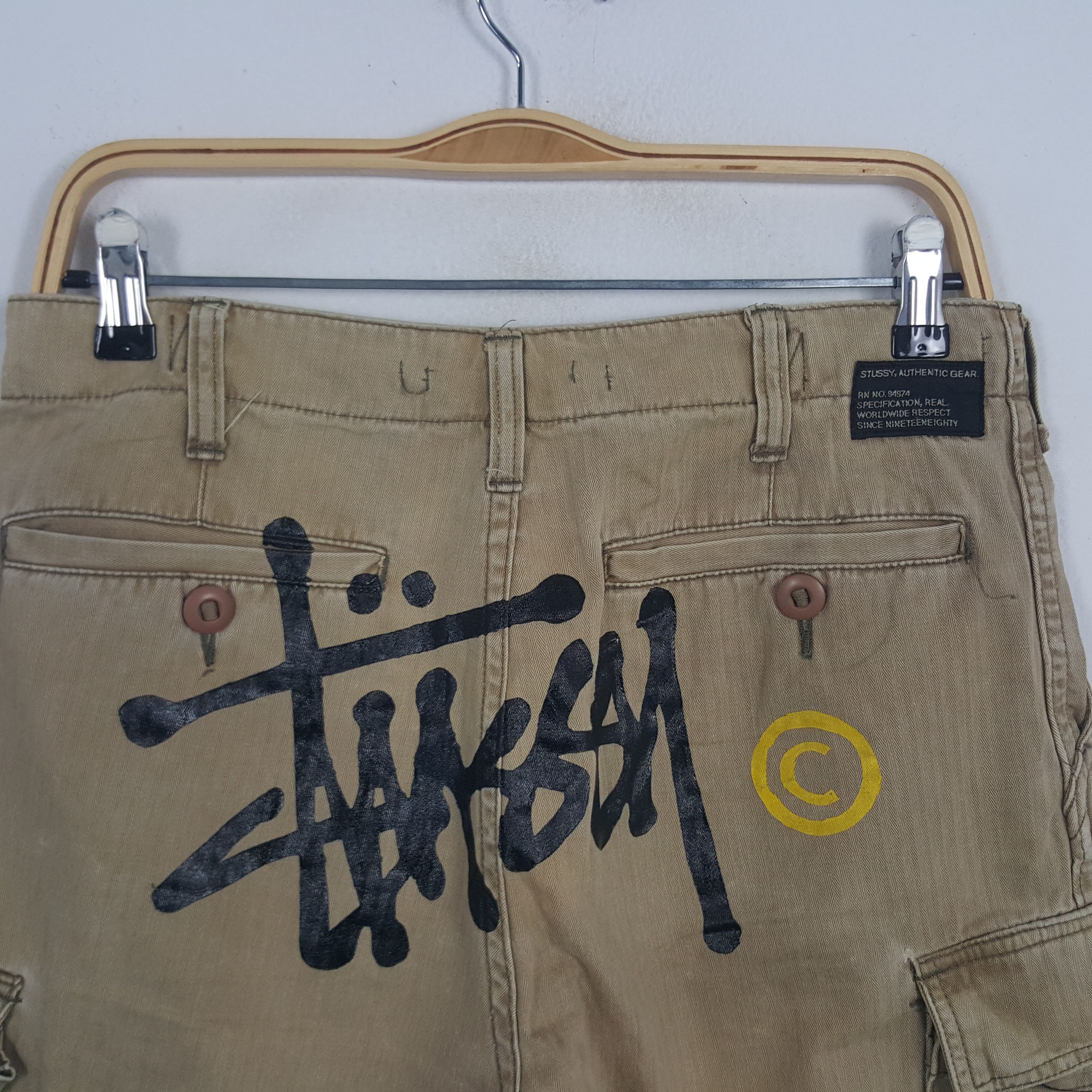 Stussy Vintage Stussy American Streetwear Cargo Short Pants Size US 30 / EU 46 - 2 Thumbnail
