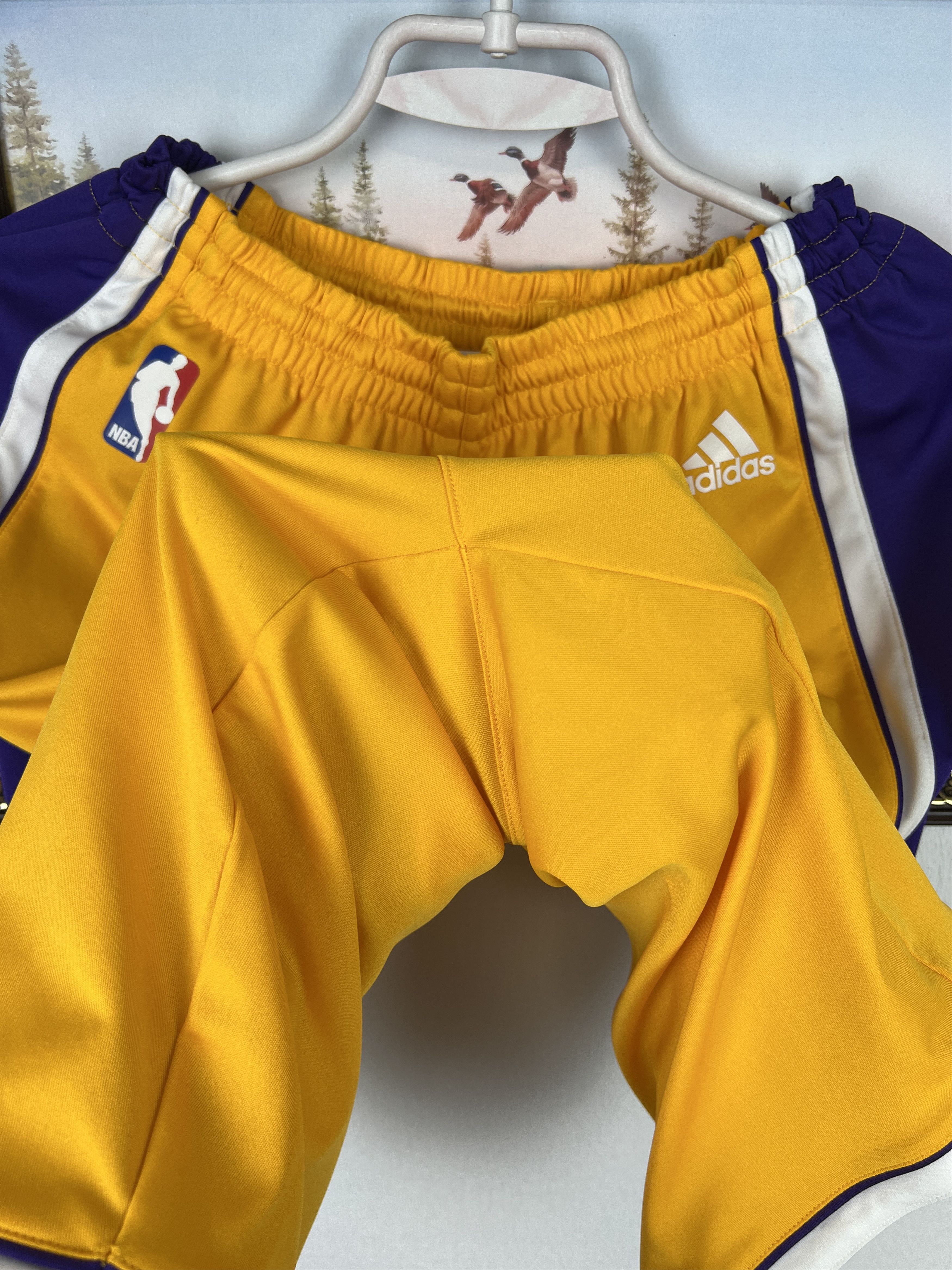 Adidas Vintage Los Angeles Lakers Bryant NBA Kids 16 Y Shorts Size US 30 / EU 46 - 5 Thumbnail