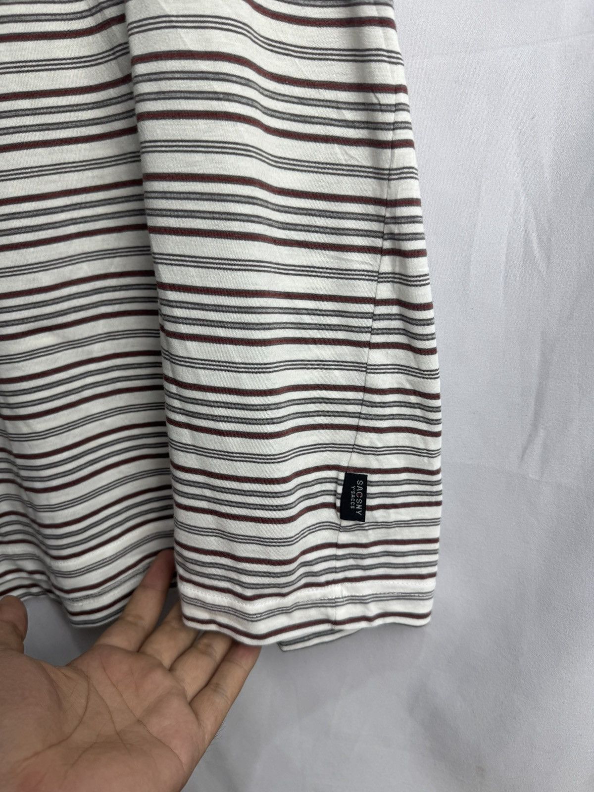 Yohji Yamamoto Yohji Yamamoto Stripe Tees Size US L / EU 52-54 / 3 - 4 Thumbnail