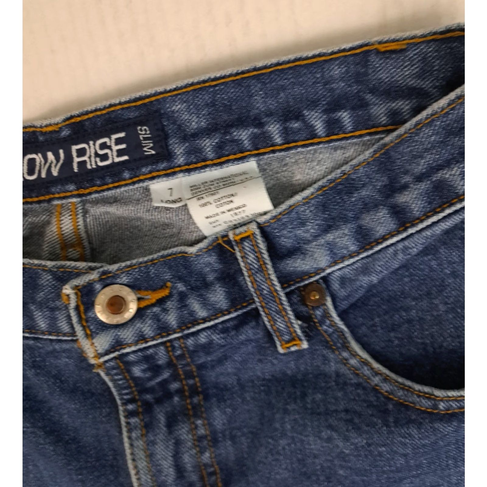 Vintage VINTAGE Cruel Girl Jeans | Denim Low-Rise 28x29 5-Pocket Women Blue Jeans Tailored Hemmed Inseam 27-28 | Regular Fit Size 28" / US 6 / IT 42 - 5 Thumbnail