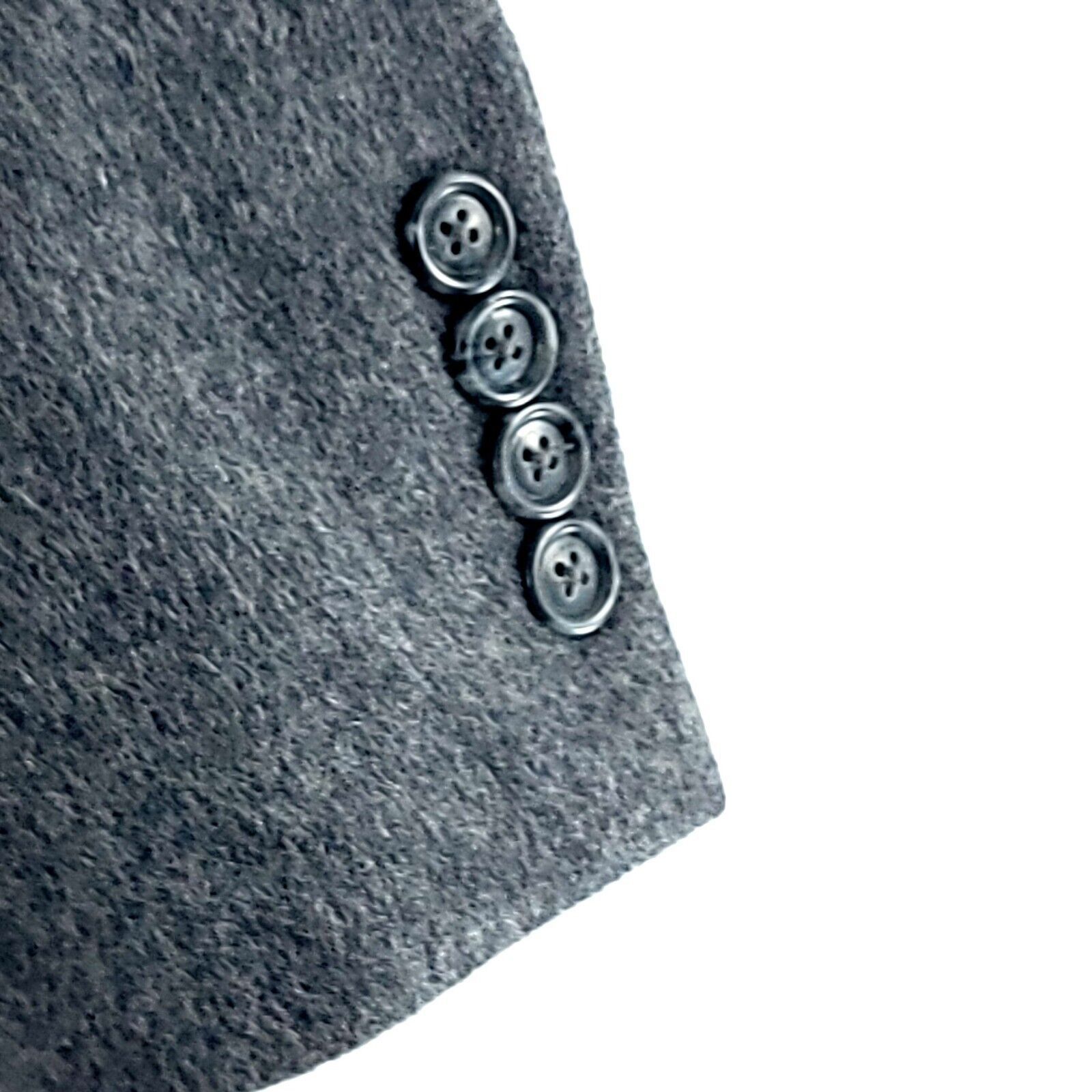 Jos. A. Bank Jos A Bank Flannel Wool Cashmere Gray 2 Button Sport Coat 42 Size 42S - 3 Thumbnail