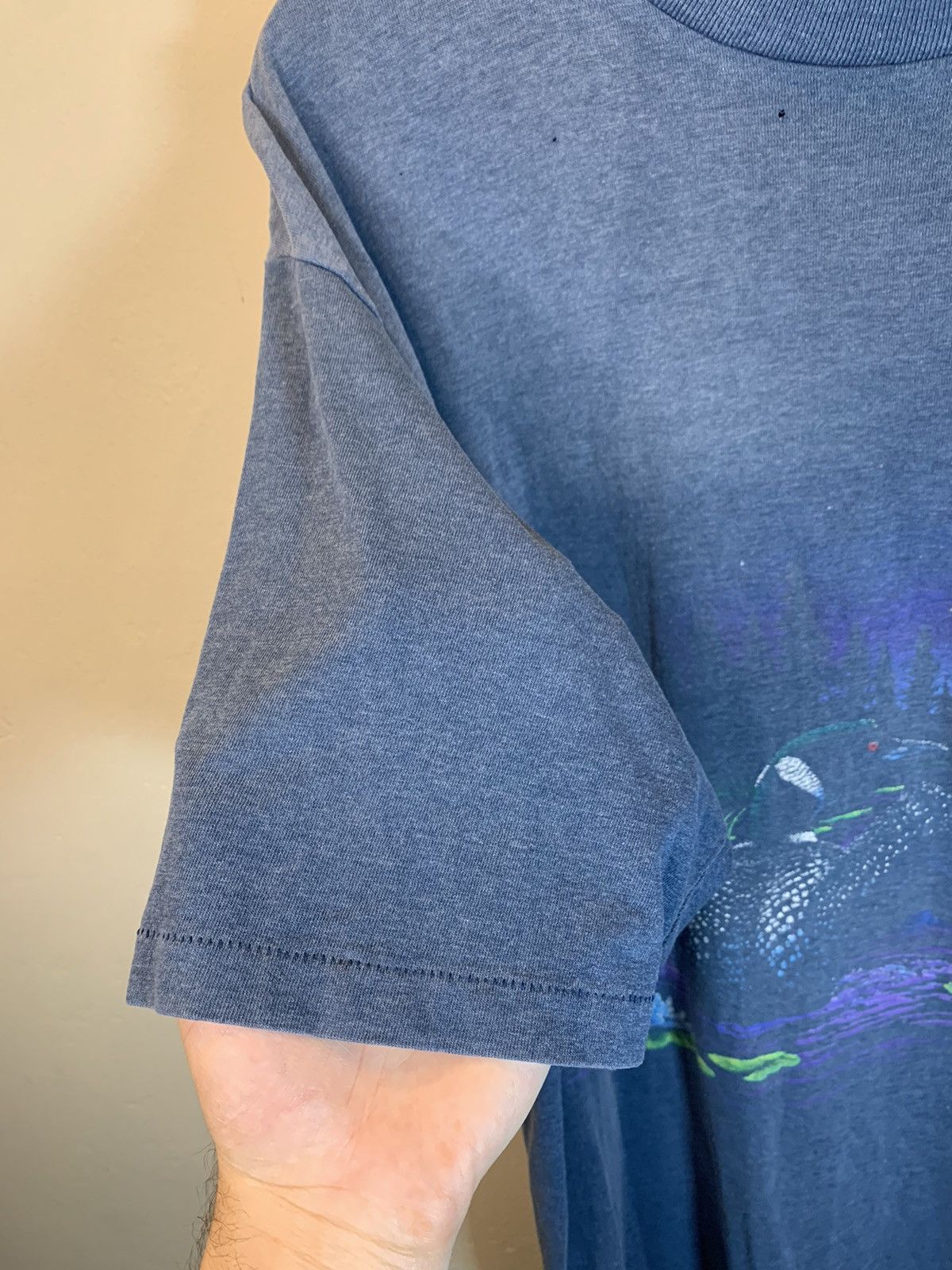 Vintage *RARE* Vintage 80s Loon Birds Nature AOP Single Stitch Shirt Size US XL / EU 56 / 4 - 3 Thumbnail