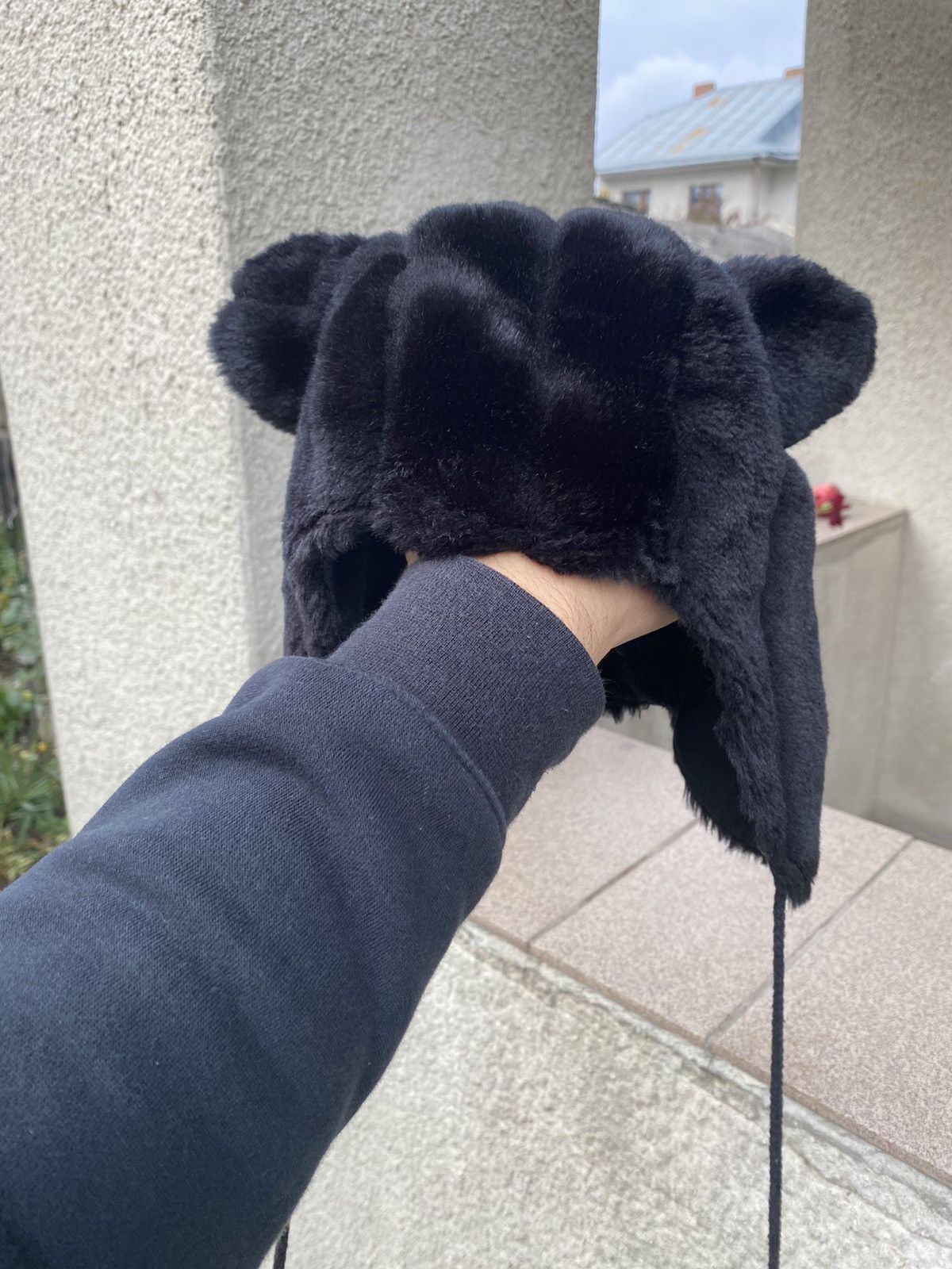 Hysteric Glamour Y2K Vintage Mohair Hat Ears Bear Avant Garde Alt Fur Rare Size ONE SIZE - 5 Thumbnail