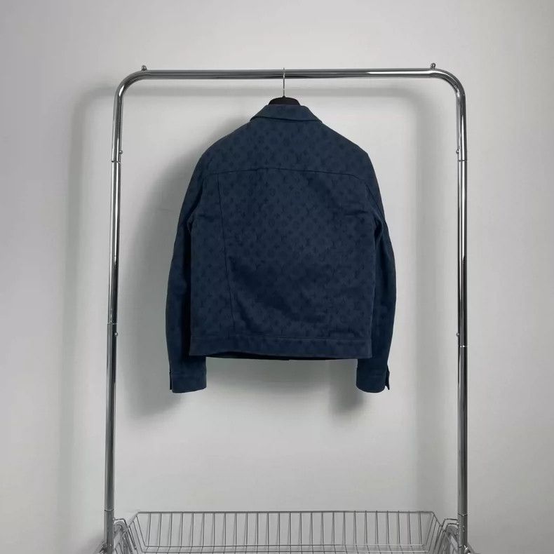 Louis Vuitton LOUIS VUITTON Blue full-print denim jacket 2504-Nextarrow Size US M / EU 48-50 / 2 - 2 Thumbnail