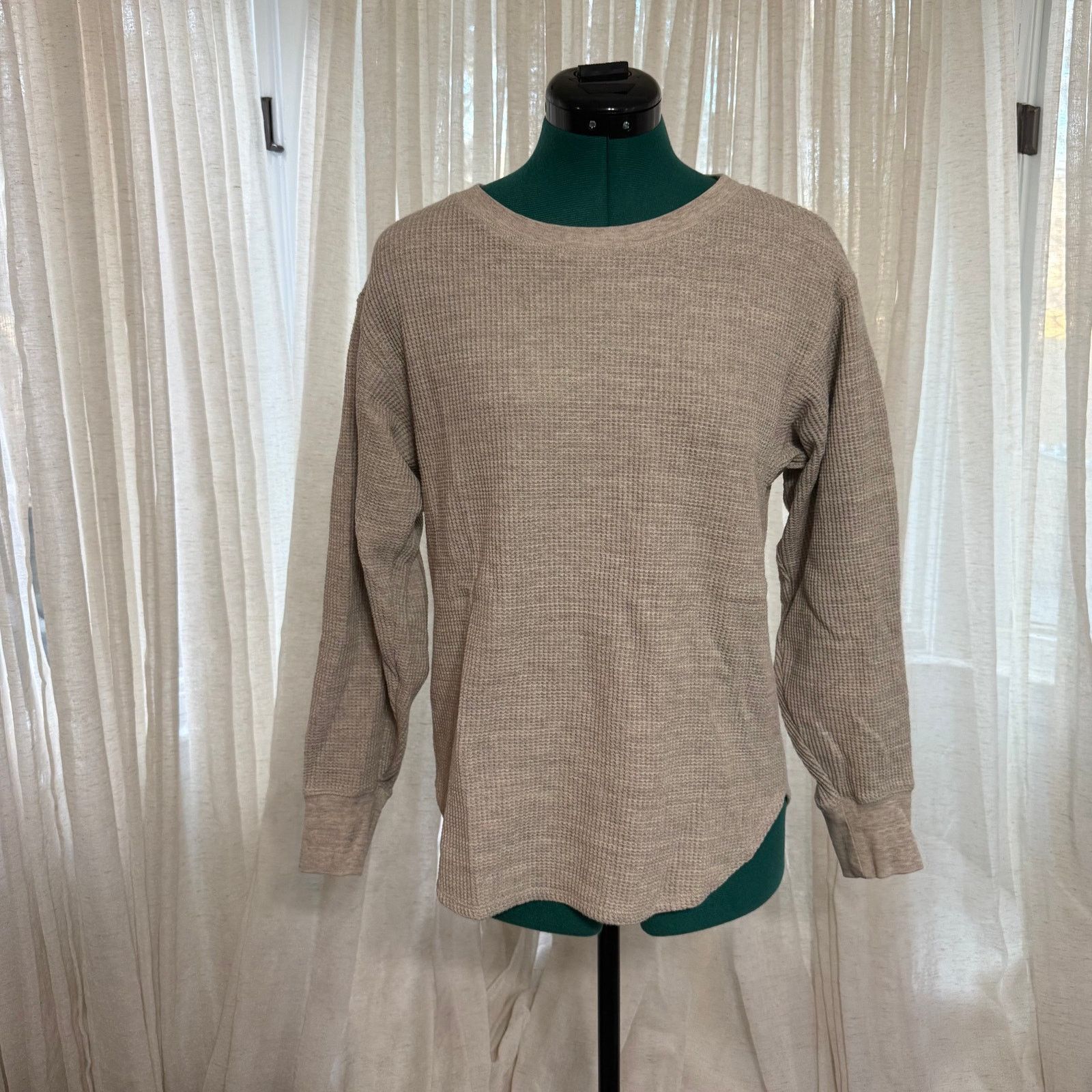 Uniqlo UNIQLO Waffle Knit Long Sleeve Top | Sz S Size S / US 4 / IT 40 - 2 Thumbnail