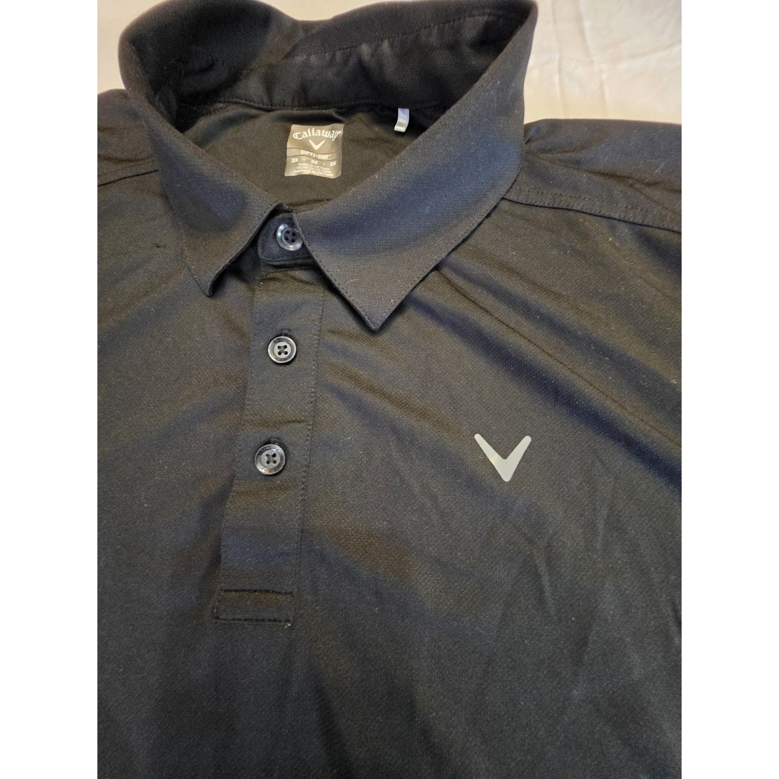 Callaway Callaway Men's Black Size 3XL Short Sleeve Golf Shirt Size US XXL / EU 58 / 5 - 2 Thumbnail
