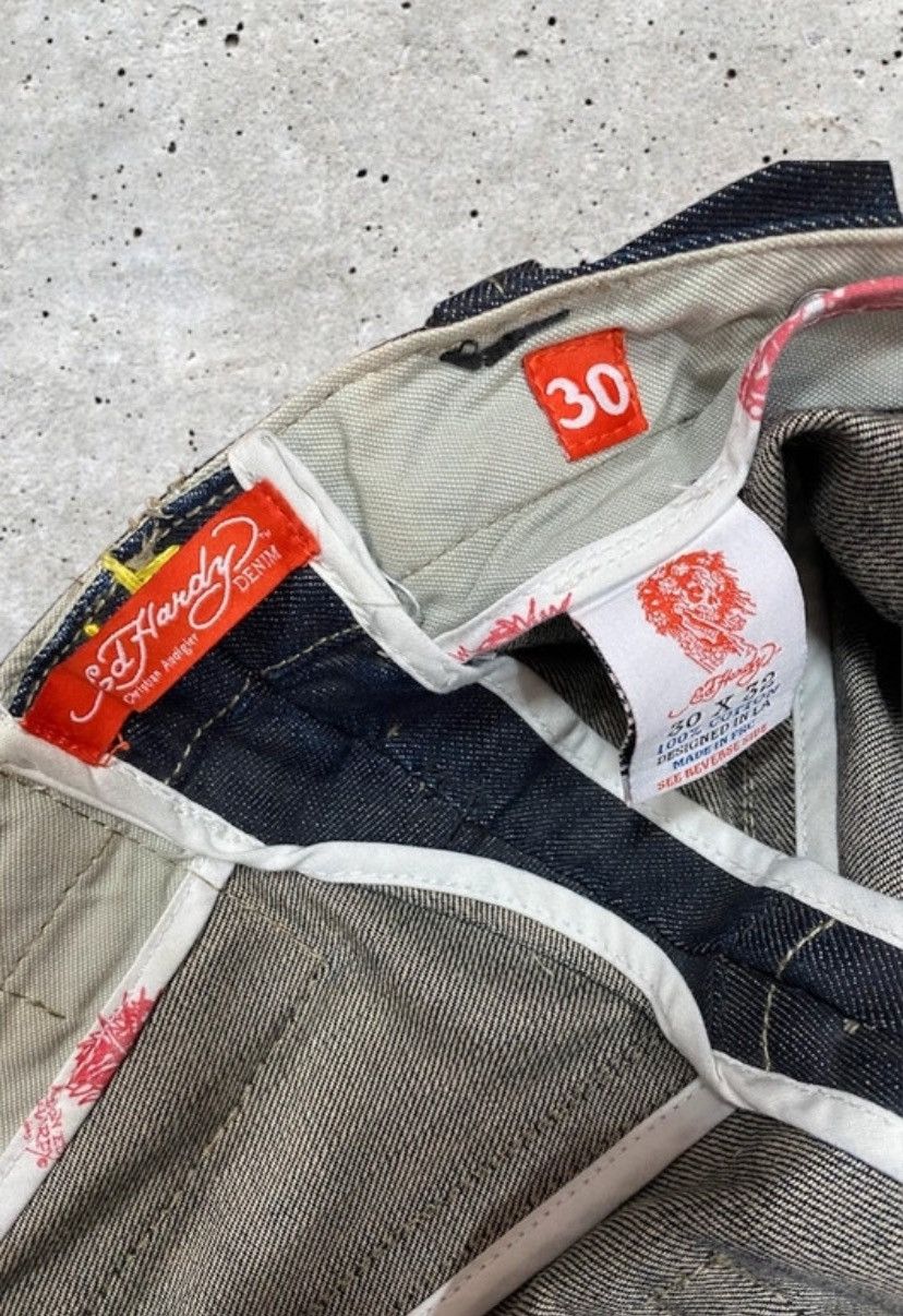 Ed Hardy × Japanese Brand × Vintage ED HARDY RARE PANTS ED HARDY RAP PANTS Size US 30 / EU 46 - 6 Thumbnail