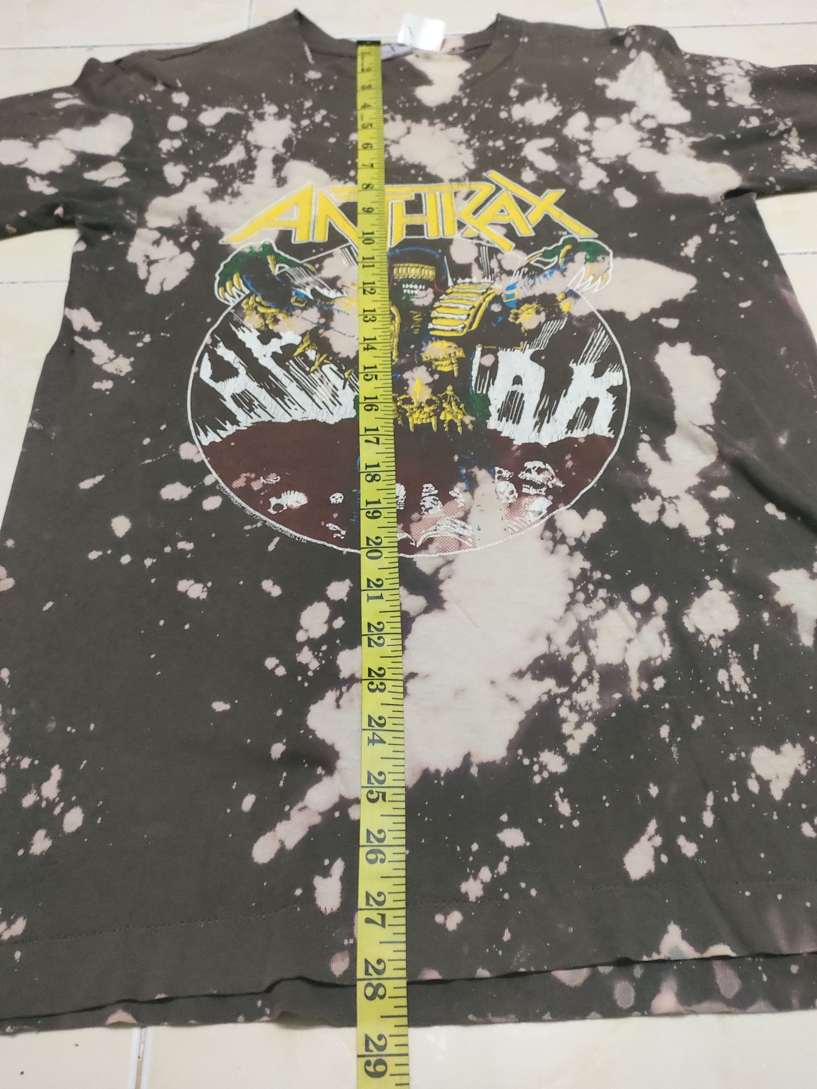 Band Tees × Vintage Vintage Anthrax Band Music Metal Rock Tee Size US L / EU 52-54 / 3 - 8 Thumbnail