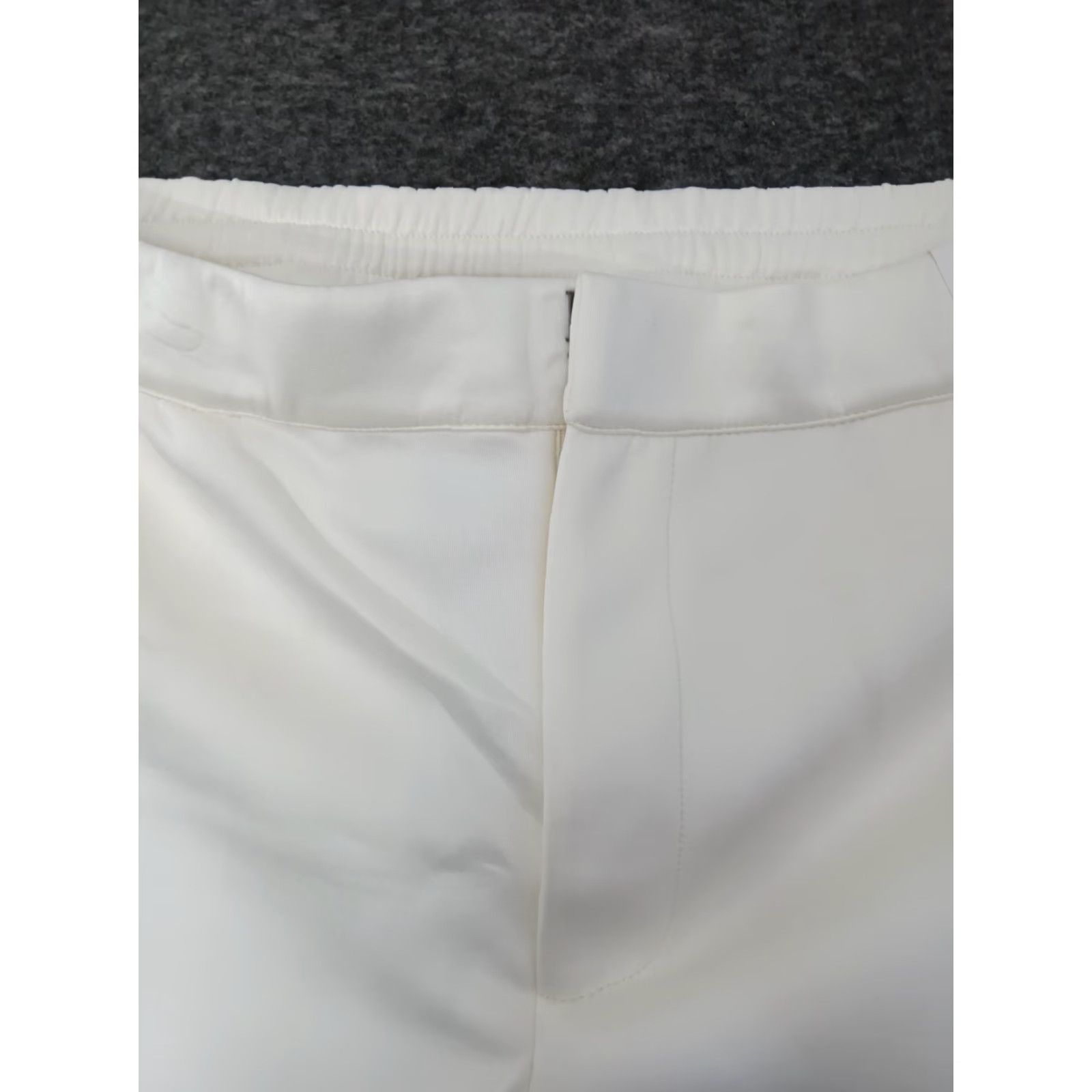 Vintage Ladarius Campbell Stylus Ivory Flat Front Pants Men L Relaxed Fit Elastic Back Waist 32in Inseam 26in Solid Casual Travel Shirt? Size US 33 - 4 Thumbnail