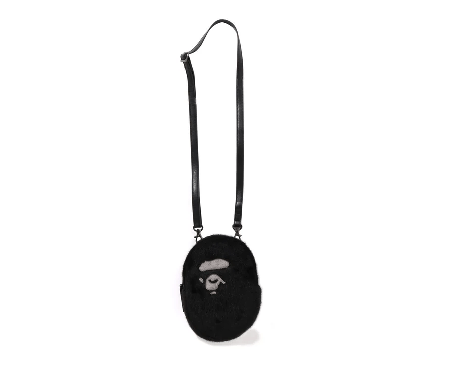 Bape Bape APE HEAD FAUX FUR MINI SHOULDER BAG Size ONE SIZE - 2 Thumbnail
