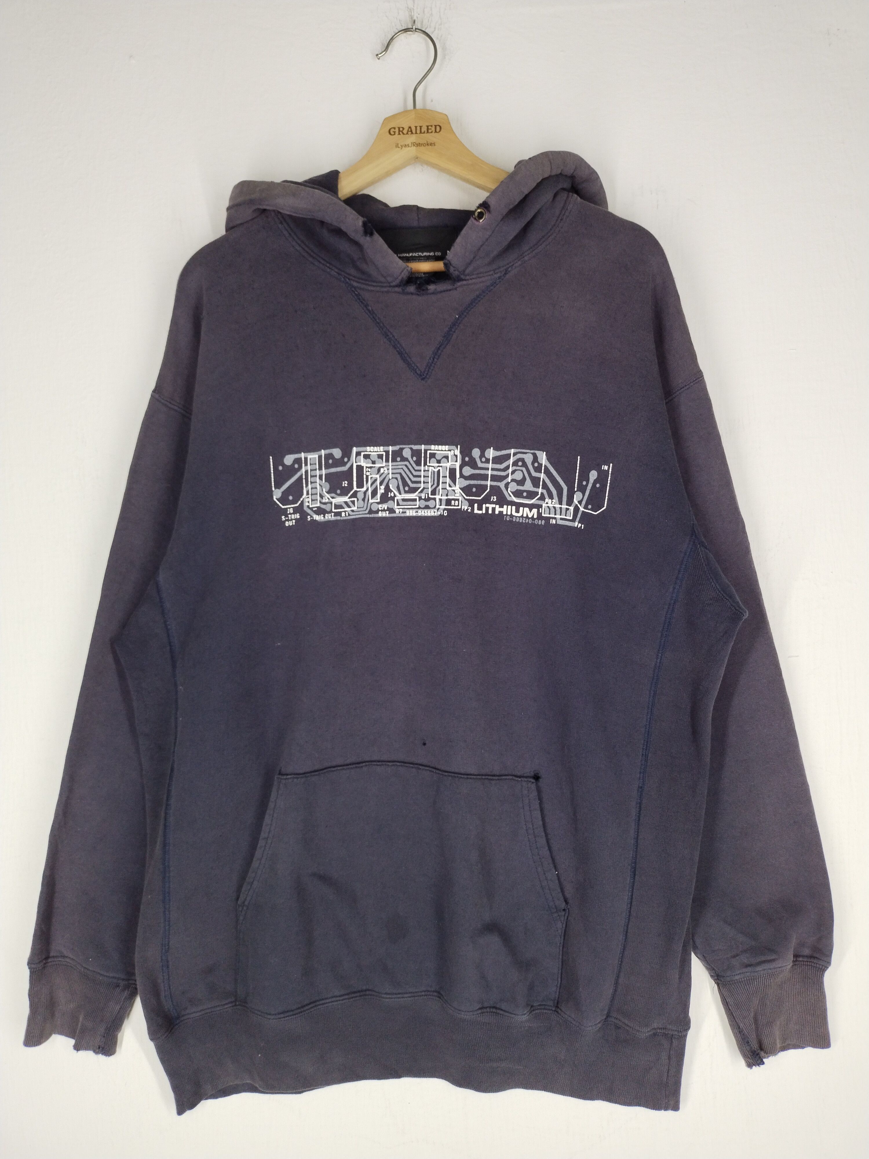 Lithium × Vintage RARE 🔥 Vtg Lithium Manufacturing Co Hoodie Size US M / EU 48-50 / 2 - 6 Thumbnail