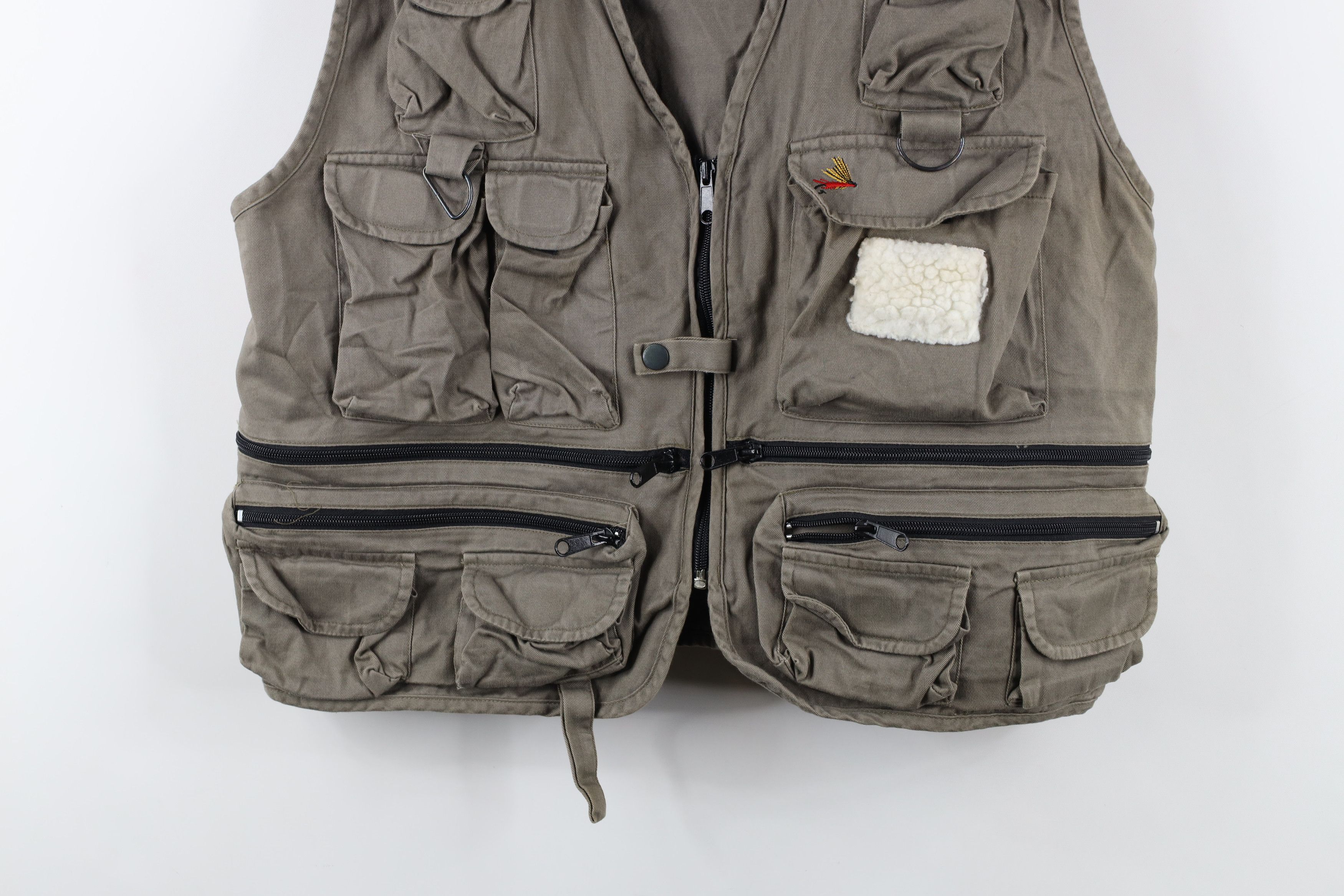 Vintage Vintage 90s Y2K Streetwear Full Zip Tactical Fishing Vest Size US XL / EU 56 / 4 - 3 Thumbnail