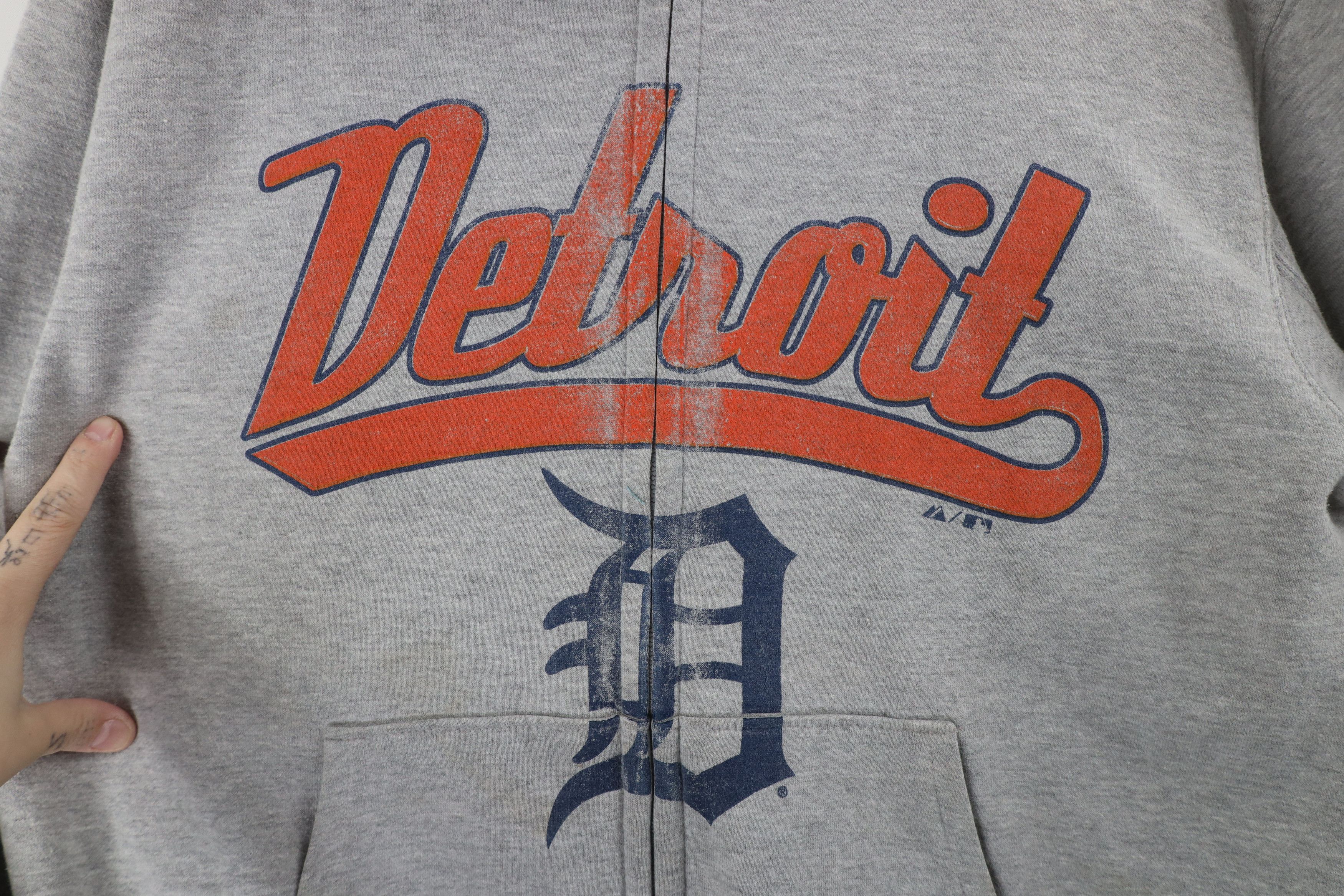 Majestic × Vintage Vintage Y2K Majestic Detroit Tigers Baseball Full Zip Hoodie Size US L / EU 52-54 / 3 - 6 Thumbnail