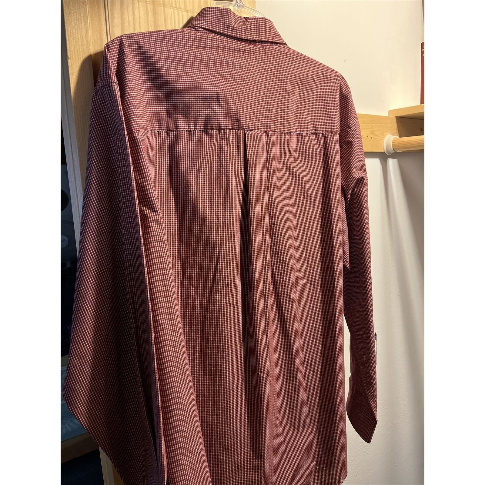 Consensus Sportswear Consensus Men’s XL Red Check LS Button Polyester Blend Shirt Size US XL / EU 56 / 4 - 13 Thumbnail