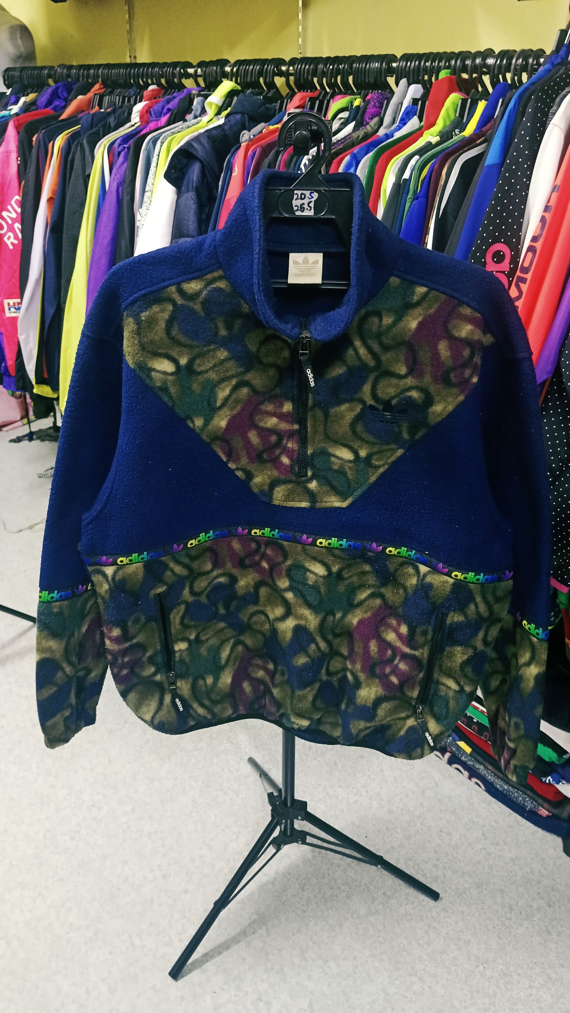 Adidas Vintage Adidas x Descente Half Zipper Fleece Sweatet Size US L / EU 52-54 / 3 - 2 Thumbnail