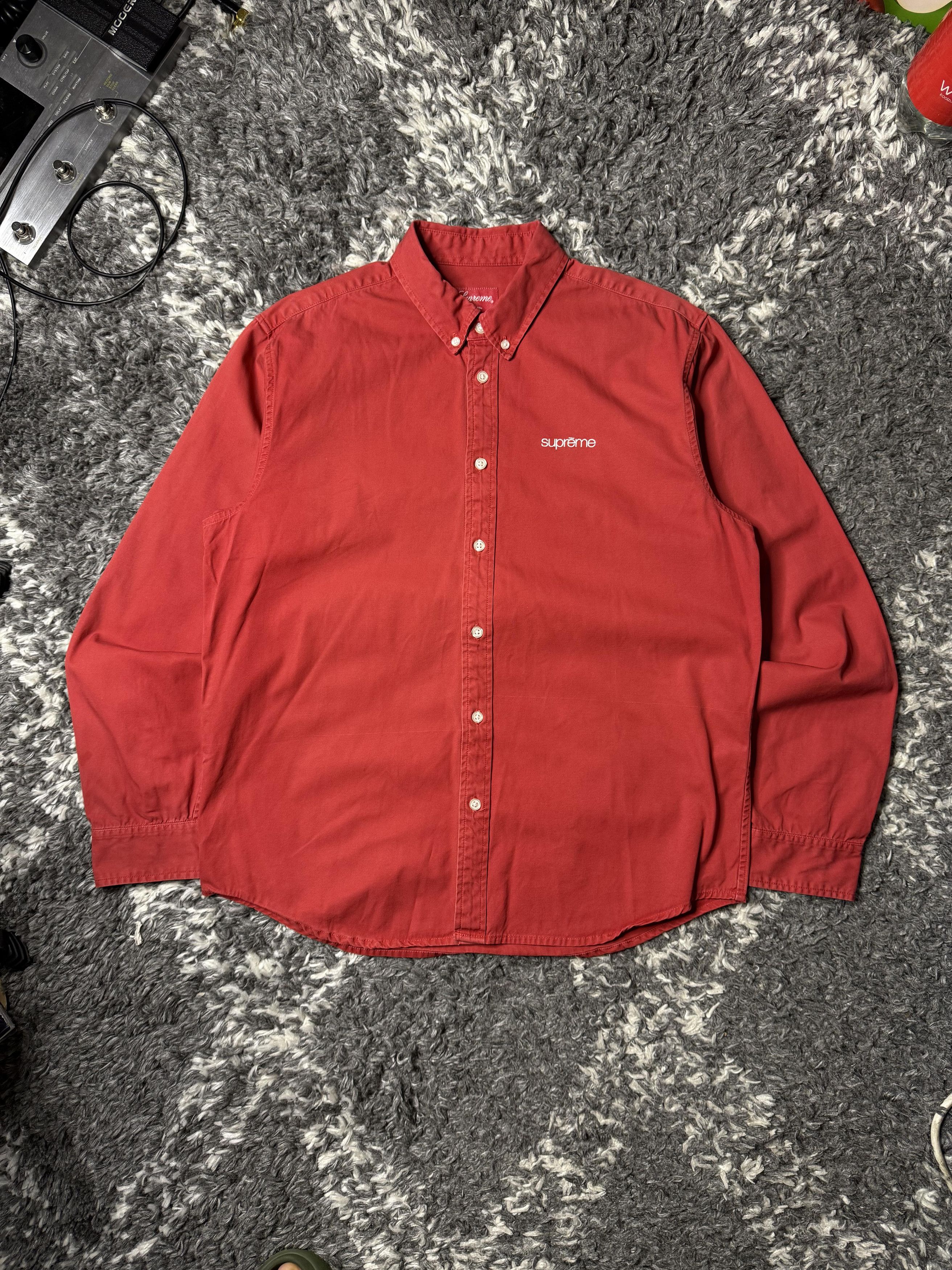 Supreme Supreme Washed Twill Shirt (SS19) Size US M / EU 48-50 / 2 - 1 Thumbnail