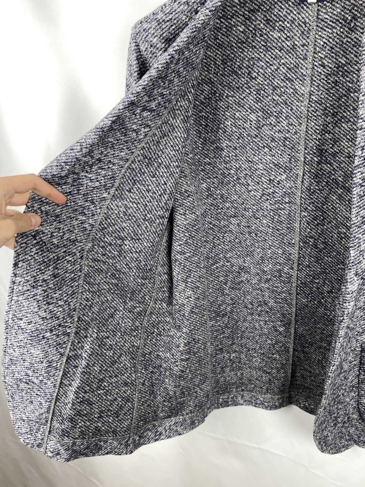 Other Profuomo Unlined Blazer Knit Melange Wool Cotton size 52 Size 42L - 9 Thumbnail