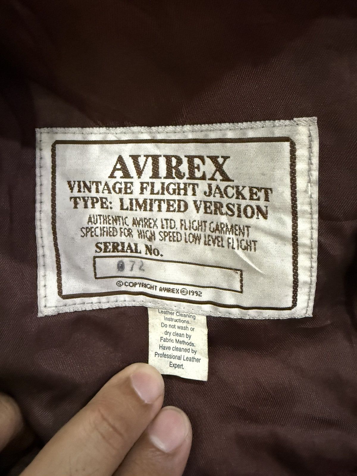 Avirex × Vintage vintage 1990s Avirex flight jacket limited version Size US XS / EU 42 / 0 - 10 Thumbnail