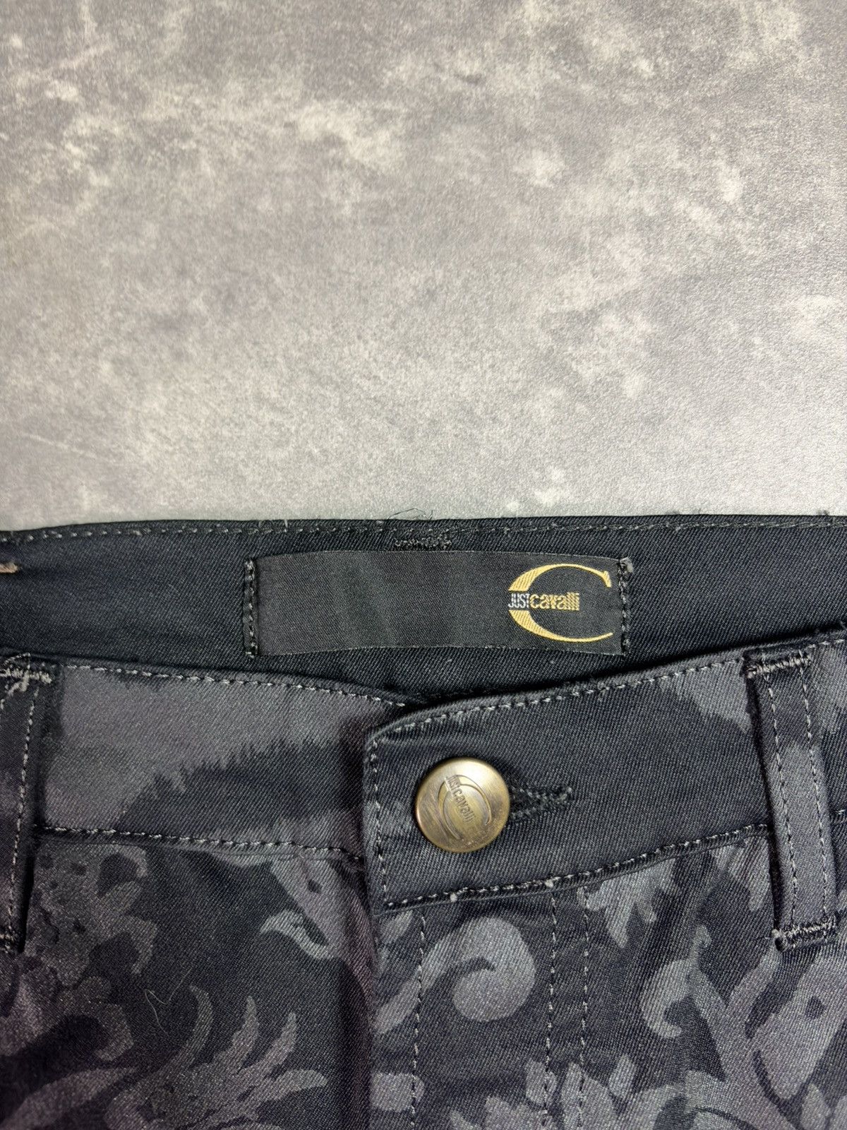 Just Cavalli 00s Just Cavalli Baroque Animal Flared Denim Jeans 30 Rare Size US 30 / EU 46 - 7 Thumbnail