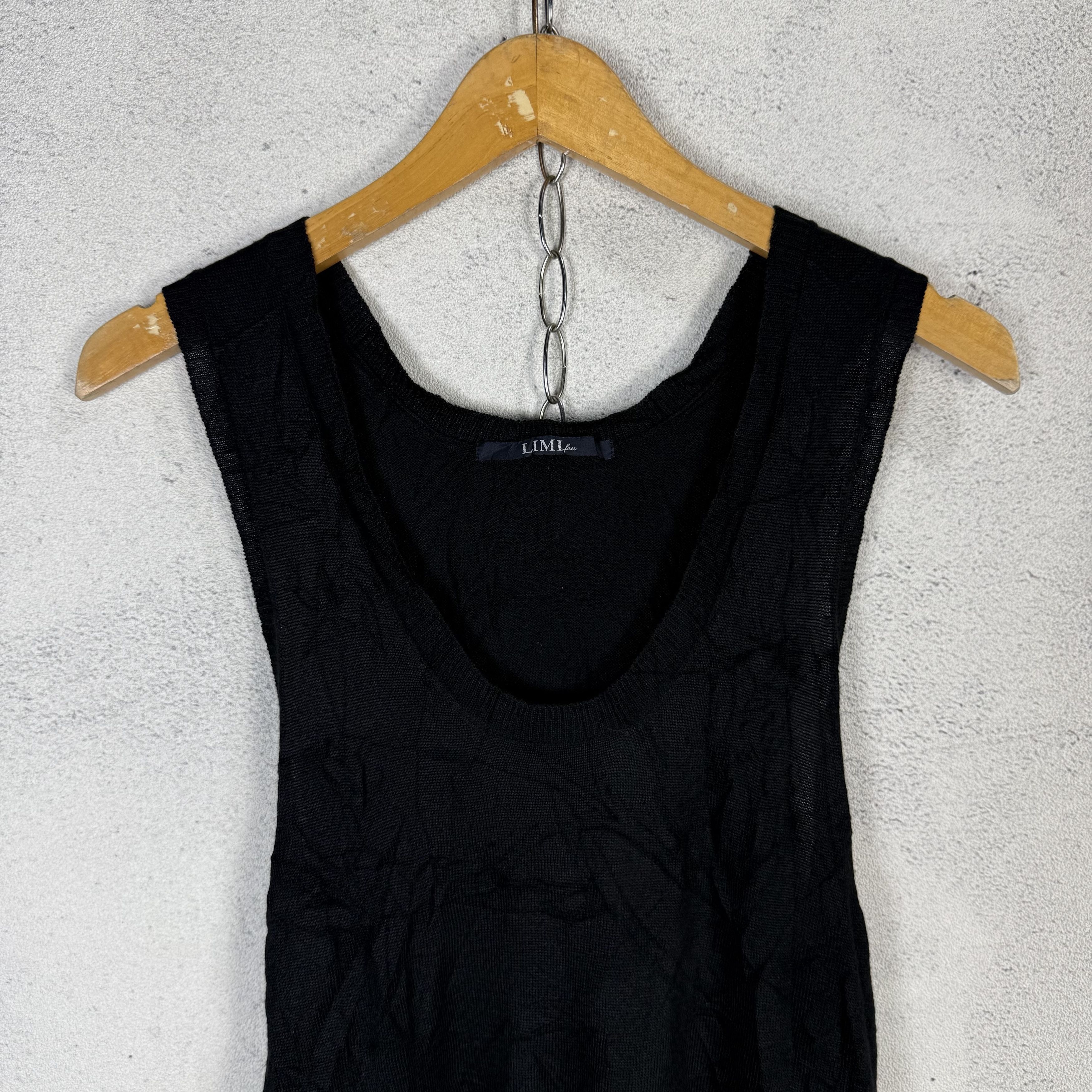 Limi Feu Limie Feu Black Mini Tank Dress Size S / US 4 / IT 40 - 2 Thumbnail