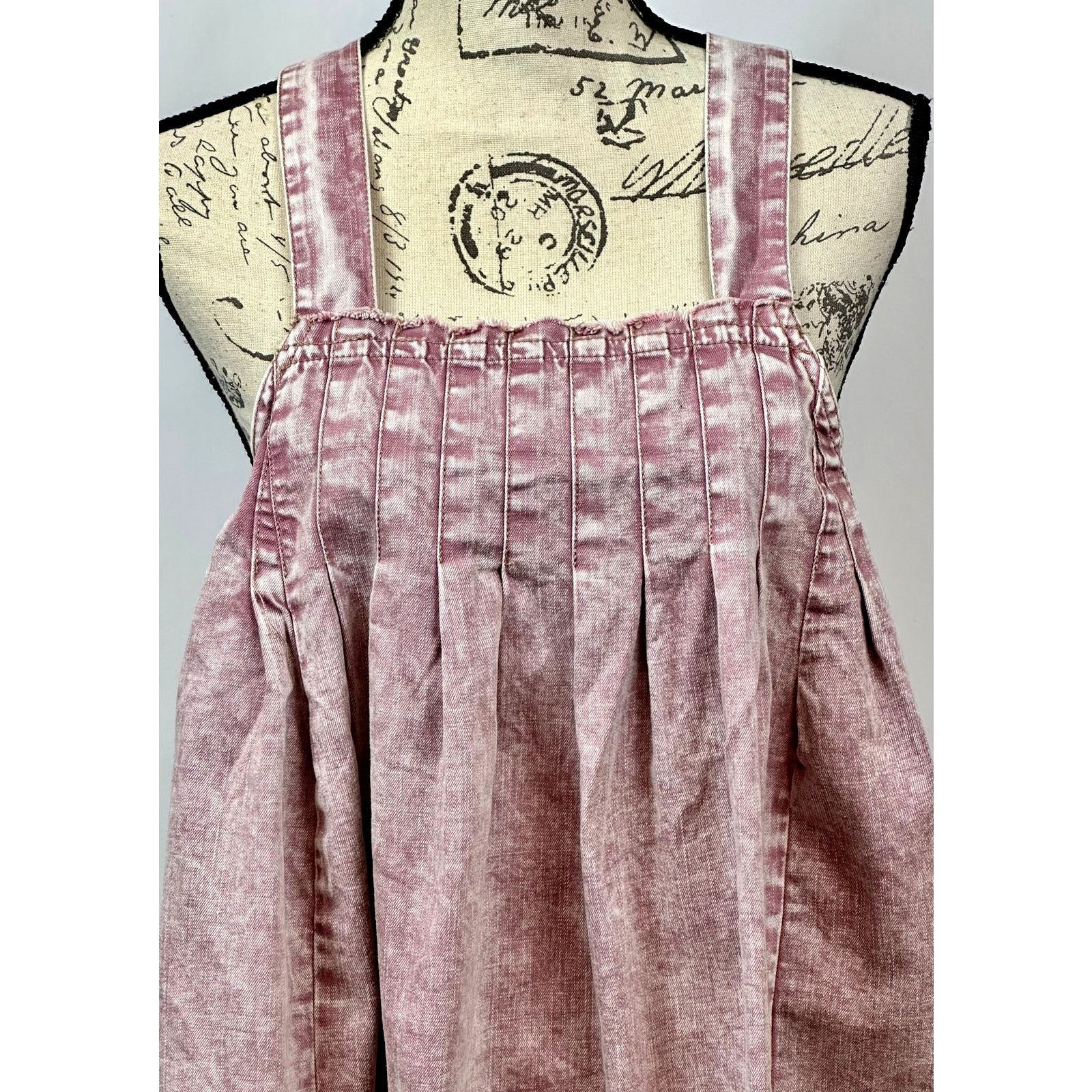 Free People Free People Marina Denim Babydoll Crop Top Purple XL Size XL / US 12-14 / IT 48-50 - 10 Thumbnail