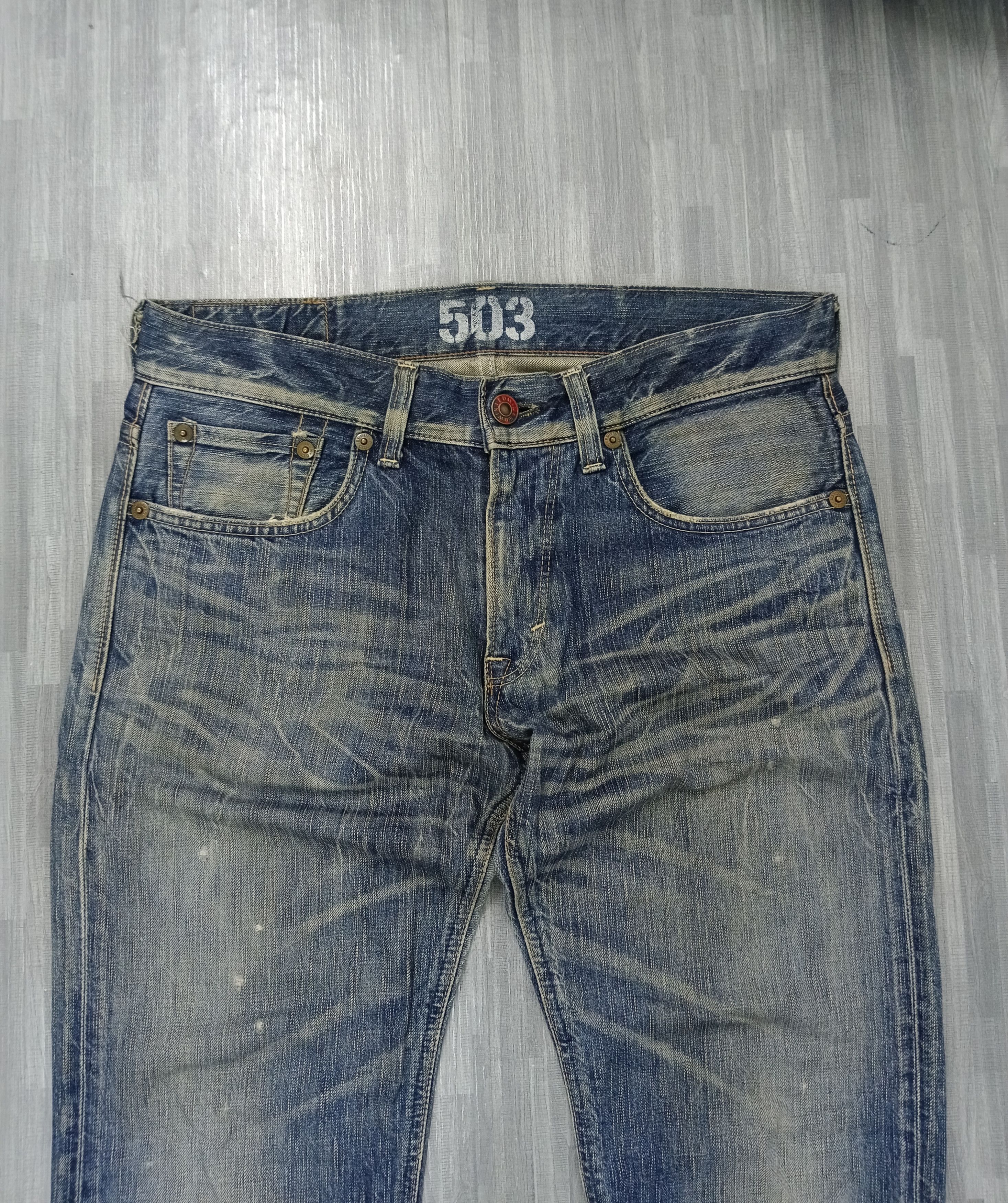 Edwin FLARE WASHED BLUE EDWIN JAPAN DENIM PANTS Size US 33 - 4 Thumbnail