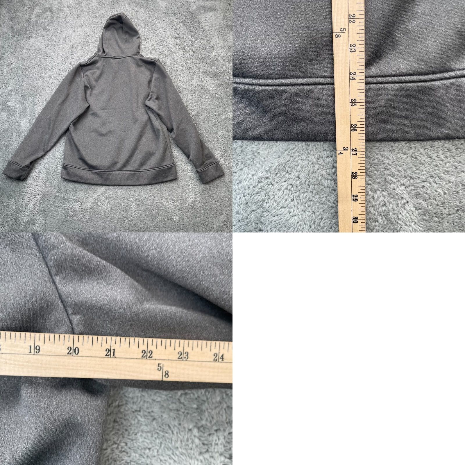Under Armour Under Armour Hoodie Mens Medium Gray Logo Coldgear Pocket Performance Pullover Size US M / EU 48-50 / 2 - 8 Thumbnail
