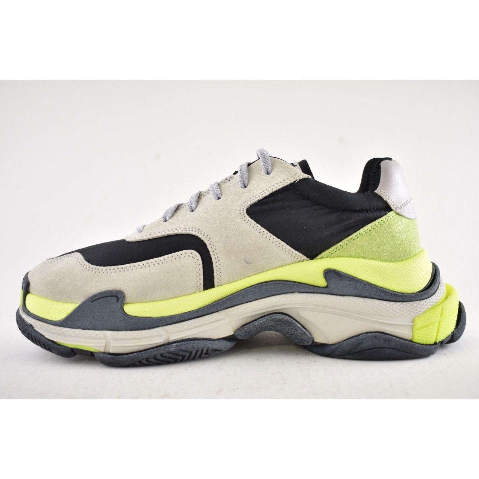 Balenciaga Balenciaga Triple S V2 Black Grey Jaune Sneaker 44 11 Size US 11 / EU 44 - 9 Thumbnail