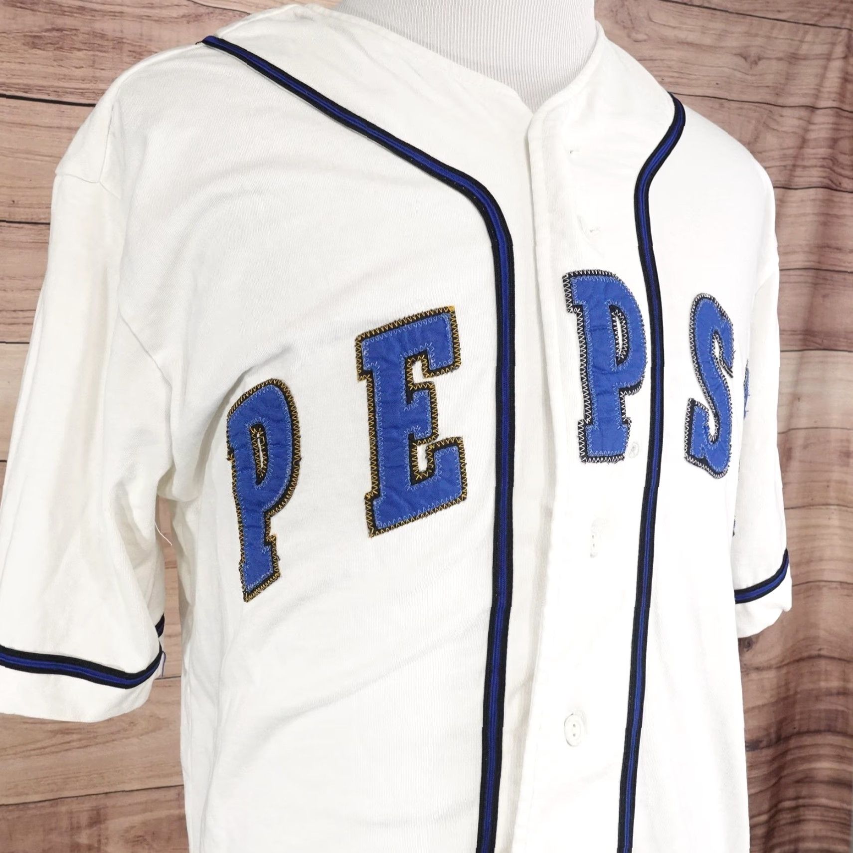 Vintage VINTAGE Pepsi Shirt Mens M White Button-Up Baseball Jersey NeXt Logo Graphic Print 90s Football Mens Size US M / EU 48-50 / 2 - 2 Thumbnail
