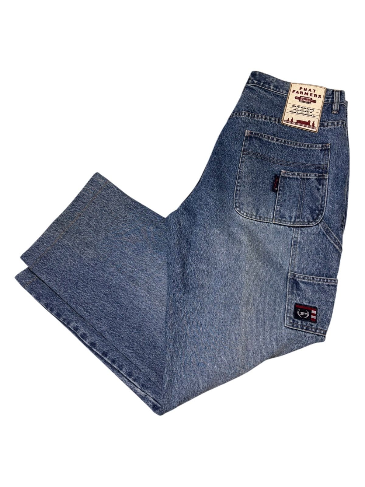 Phat Farm Phat Farm Men's 38x34 Carpenter Denim Jeans Y2K Vintage Bagy Size US 38 / EU 54 - 1 Thumbnail