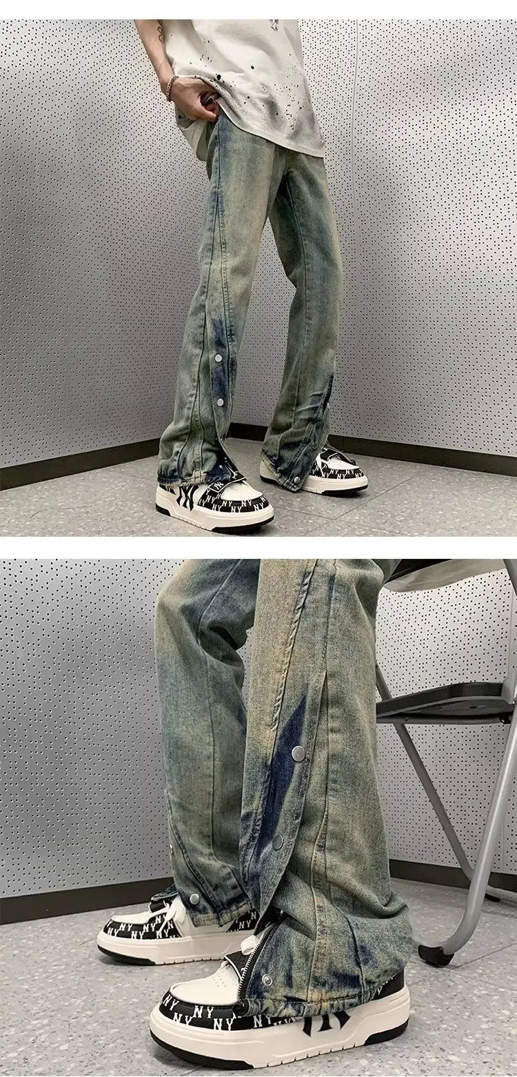 Japanese Brand × Vintage Streetwear Baggy Flared Jeans Size US 34 / EU 50 - 6 Thumbnail