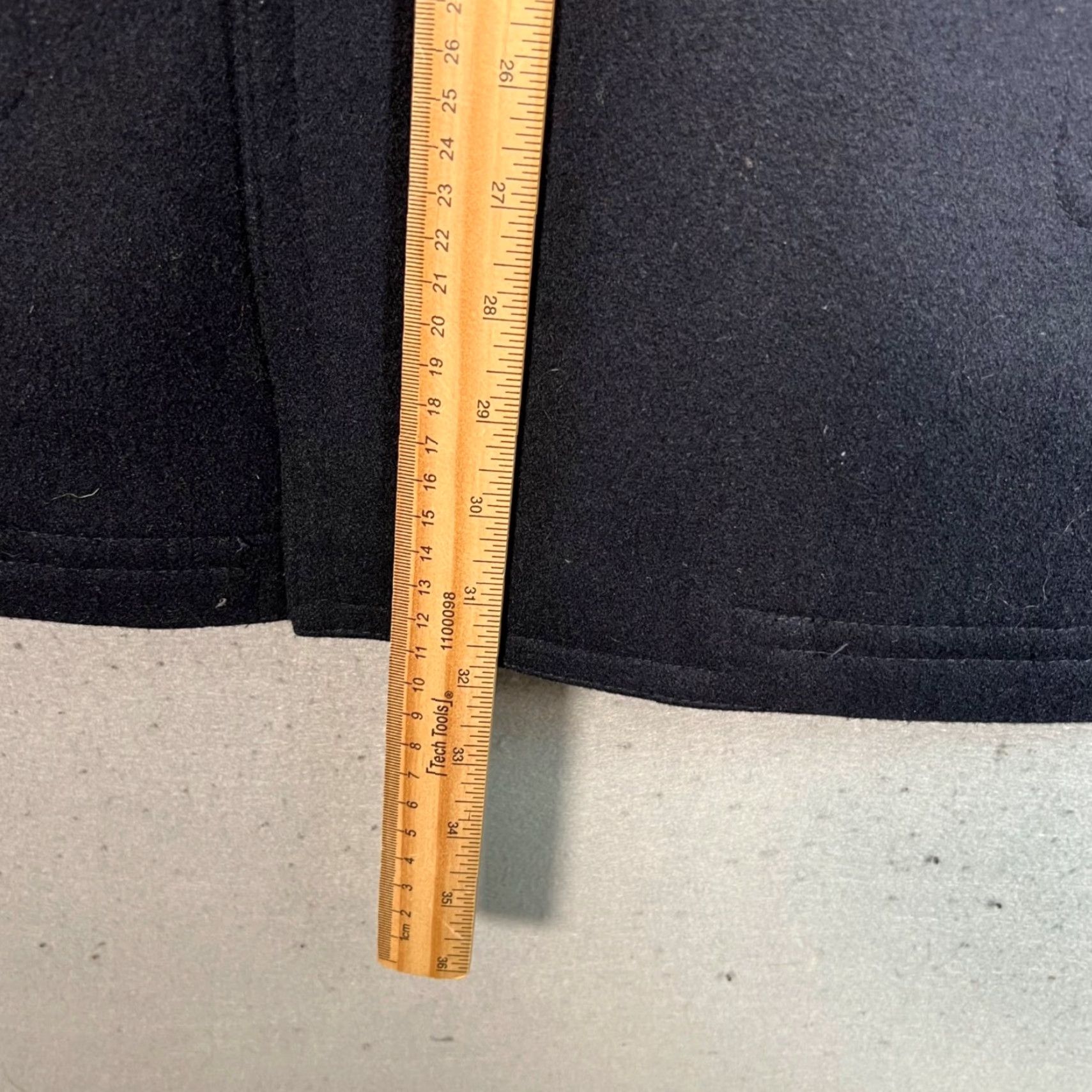 Ralph Lauren VINTAGE Lauren Ralph Lauren Mens Double-Breasted Peacoat 18R Navy Wool Blend Size XXL / US 16-18 / IT 52-54 - 6 Thumbnail