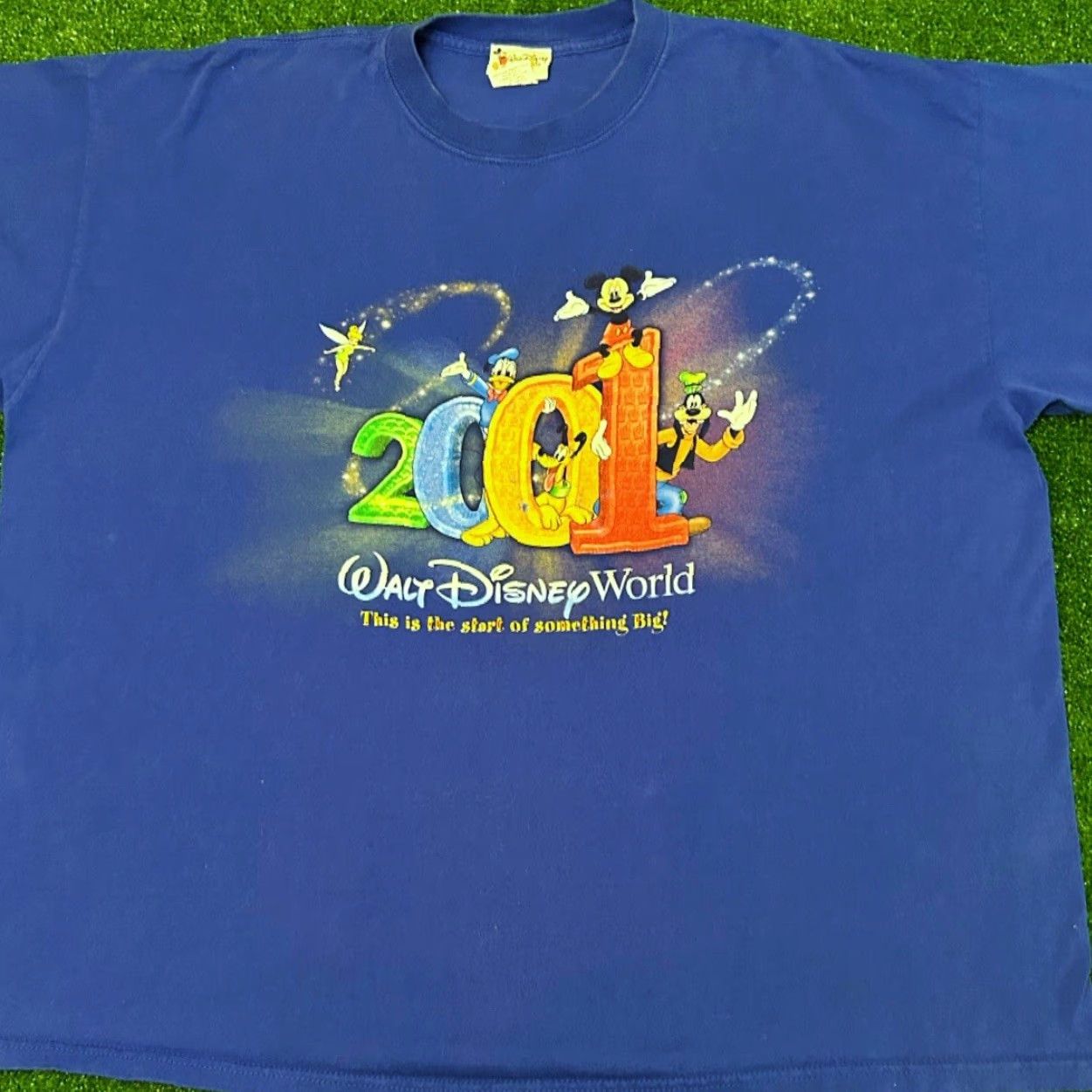 Disney VINTAGE Mickey Mouse Friends 90s Y2K Disney T-Shirt Mens 3XL Blue Size US XXL / EU 58 / 5 - 3 Thumbnail