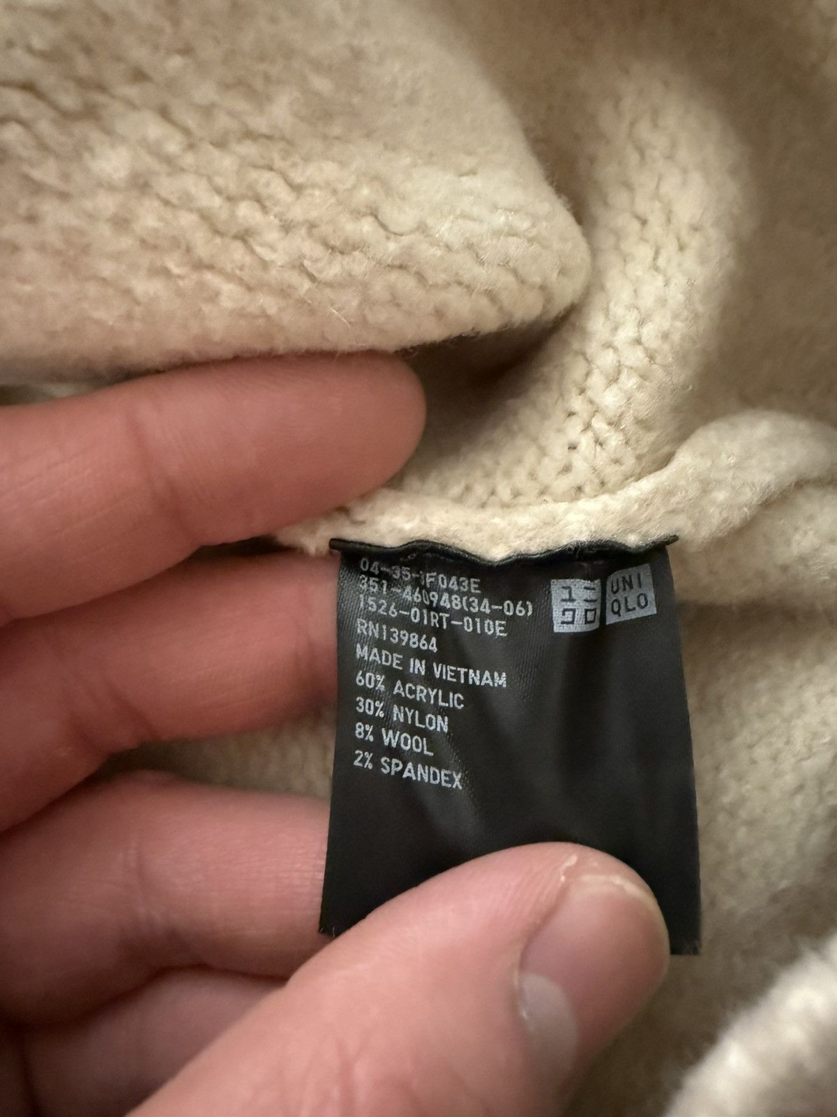 Uniqlo Uniqlo Quarter Zip “Oatmeal” Size XL 🔥 Size US XL / EU 56 / 4 - 3 Thumbnail