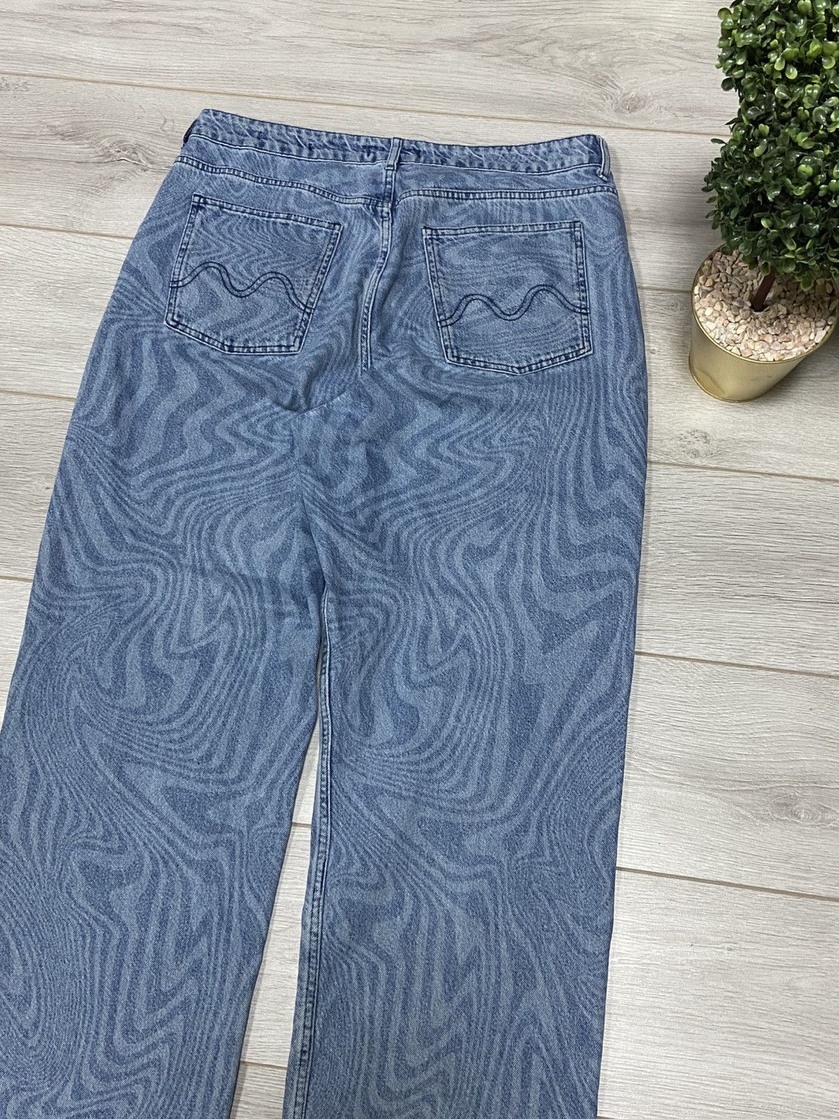 Jaded London Jaded RARE Y2K waves divorces vintage wide jeans Size US 36 / EU 52 - 4 Thumbnail