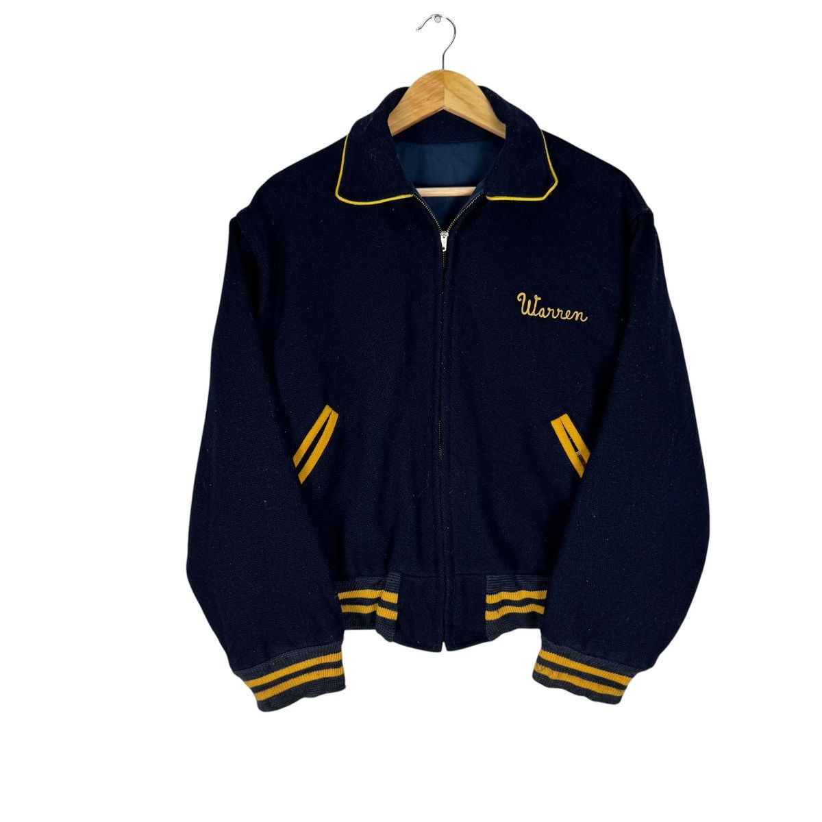 Vintage ☀️VINTAGE 70s UNION EMBLEM ELCO 78 LETTERMAN VARSITY JACKET Size US L / EU 52-54 / 3 - 1 Thumbnail
