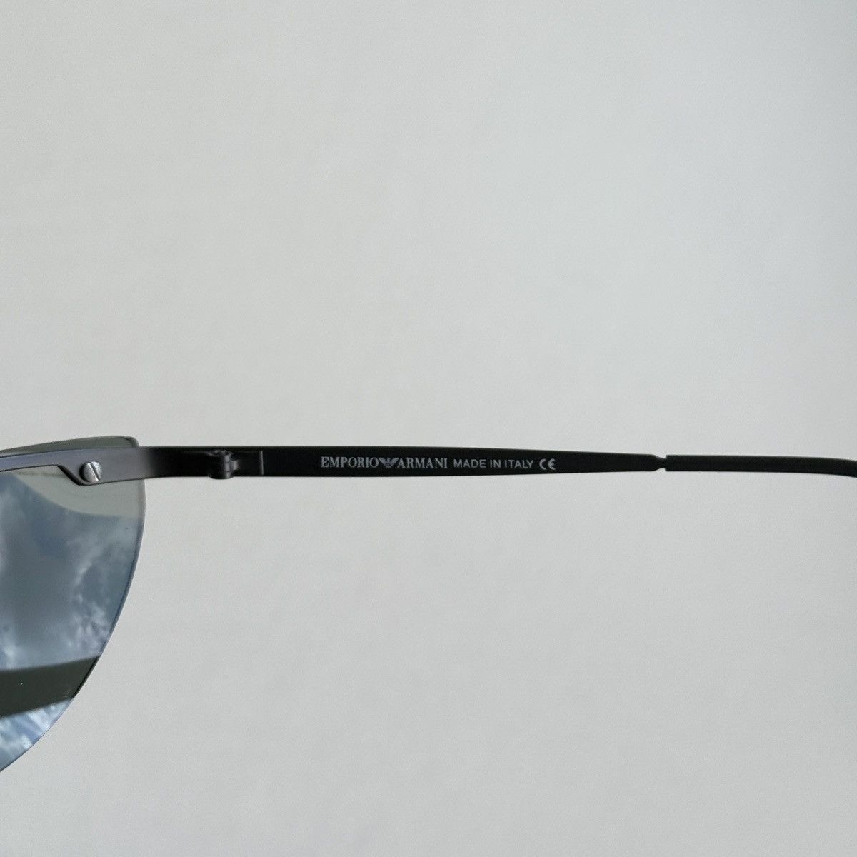 Emporio Armani × Giorgio Armani Emporio Armani Black Frame Sunglasses Size ONE SIZE - 8 Thumbnail