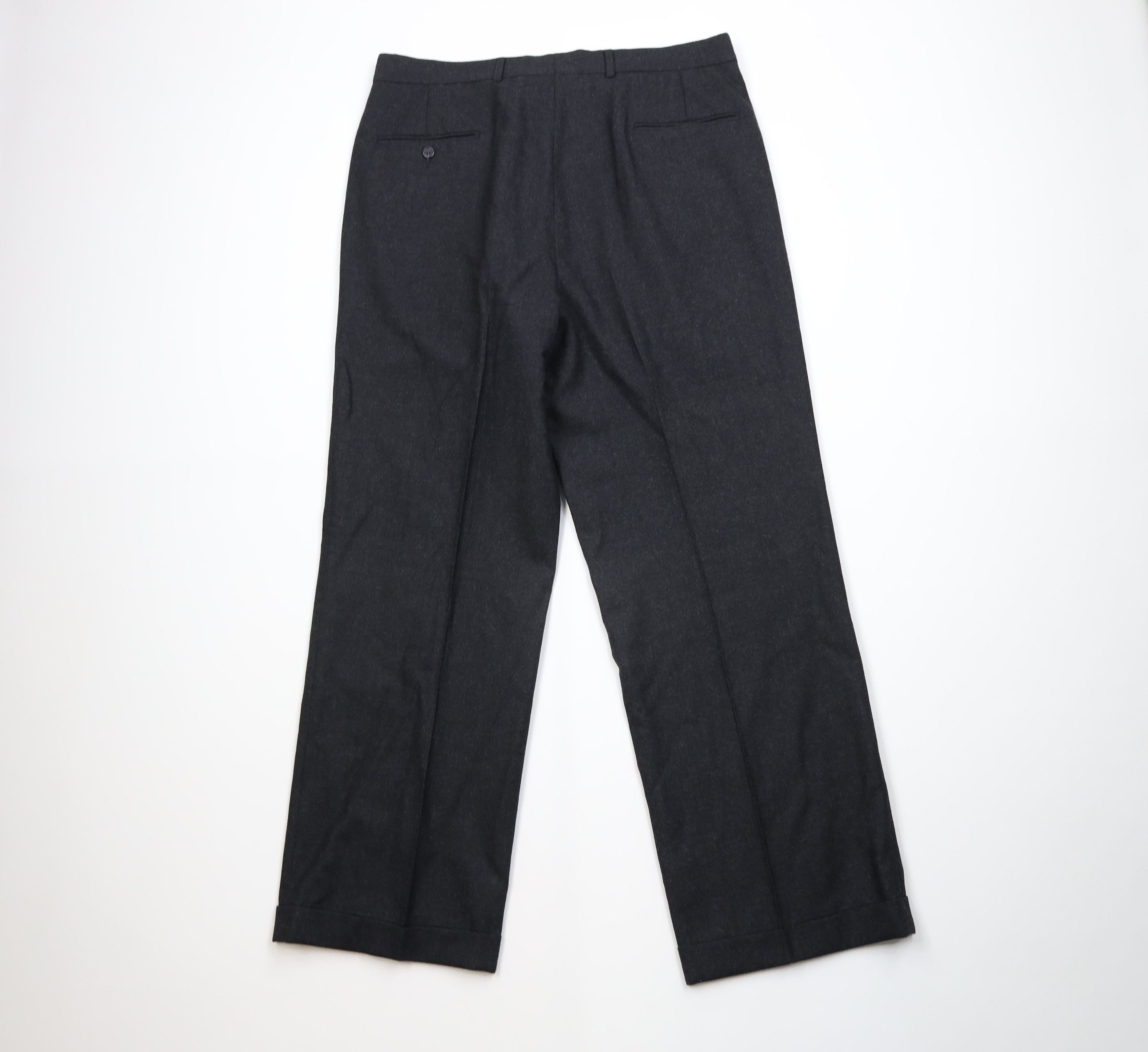 Vintage Vintage 90s Streetwear Wide Leg Chino Pants Charcoal Gray Size US 36 / EU 52 - 6 Thumbnail