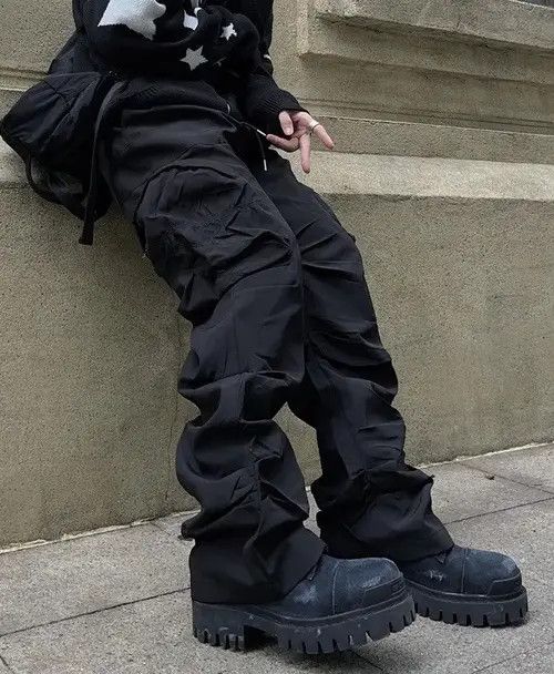 Japanese Brand Honoka x Nanae Utility grunge multi pocket nylon pants Size US 32 / EU 48 - 5 Thumbnail