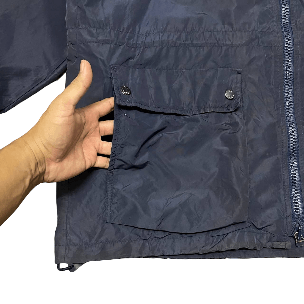 Polo Ralph Lauren Vintage PRL Polo Ralph Lauren Hidden Hood Jacket Size US XL / EU 56 / 4 - 7 Thumbnail