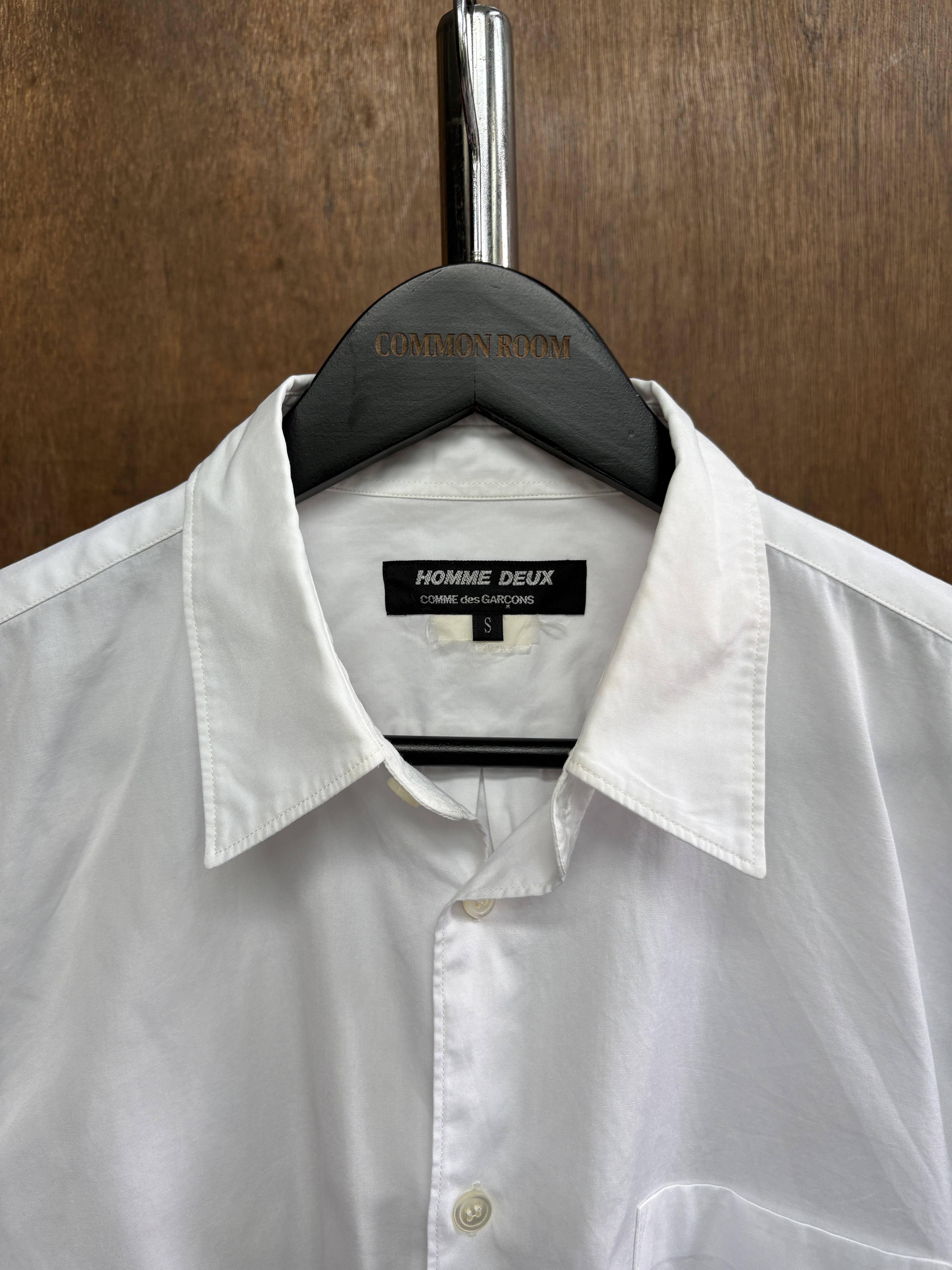 Comme des Garcons Homme Deux COMME des GARCONS Homme Deux Two Fabrics Shirt Size US XXS / EU 40 - 3 Thumbnail