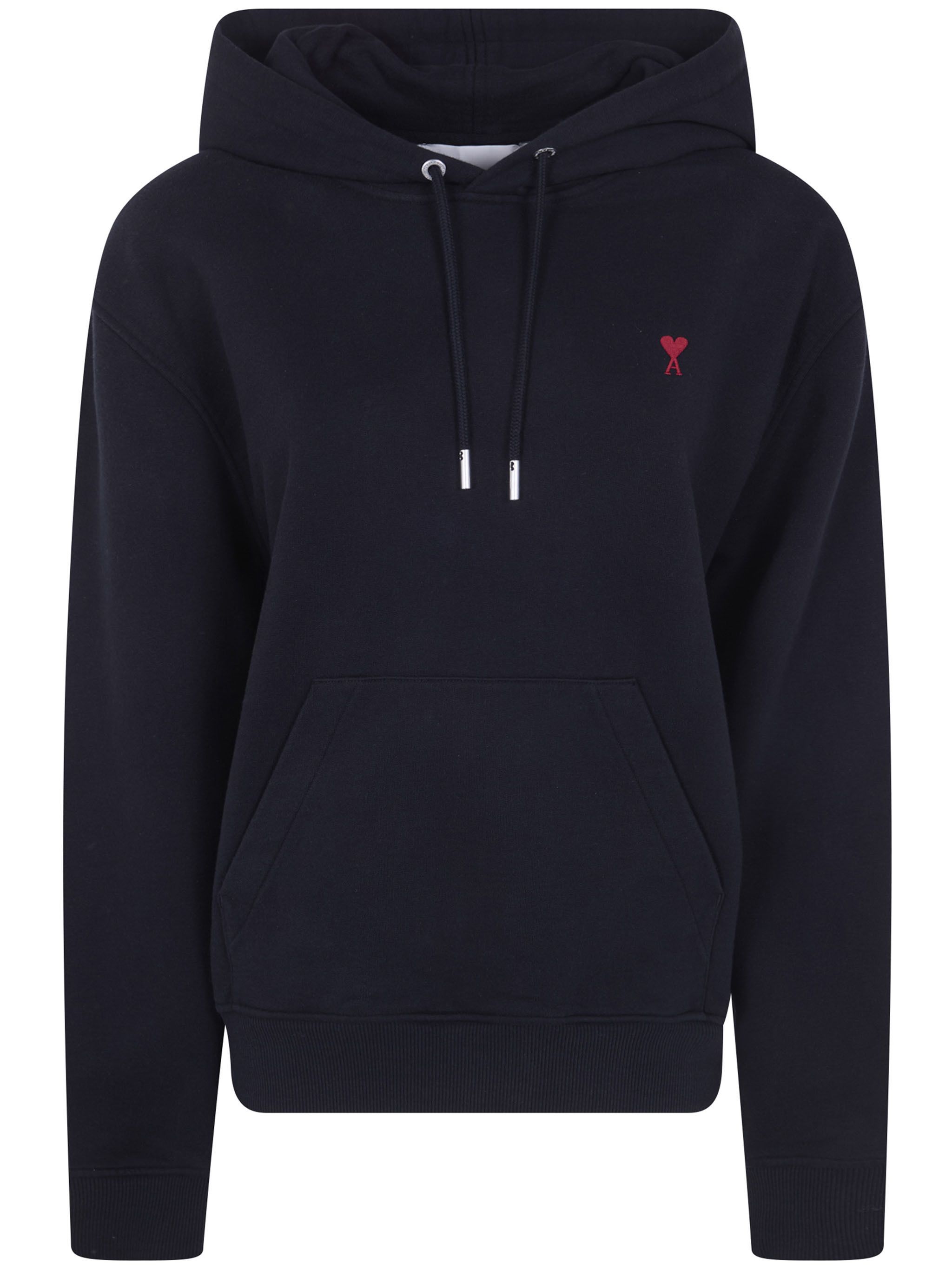 AMI RED "AMI DE COEUR" HOODIE Size S / US 4 / IT 40 - 1 Thumbnail