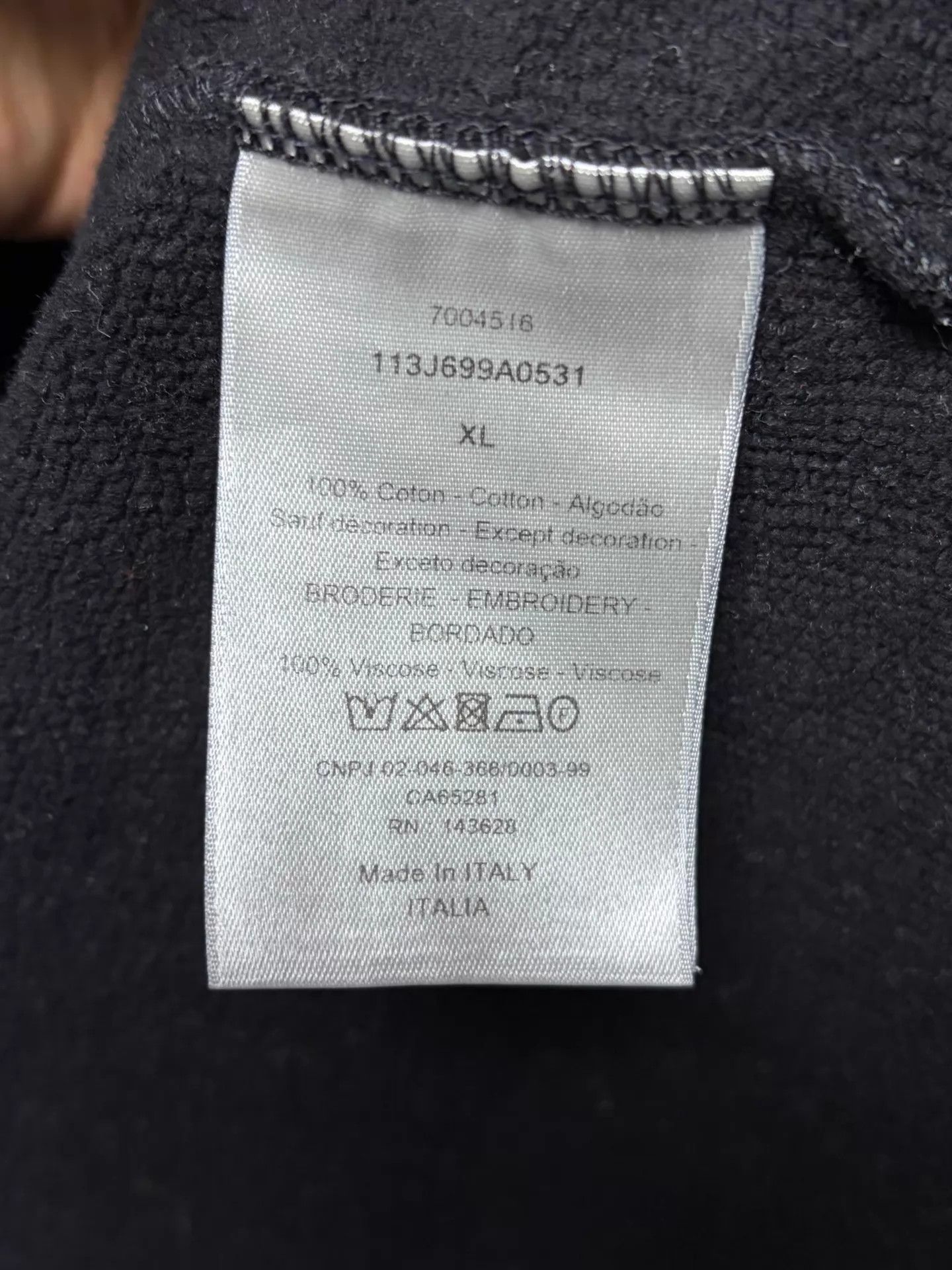 Dior Dior Black CD Embroidered XL Sweatshirt Size US XL / EU 56 / 4 - 4 Thumbnail