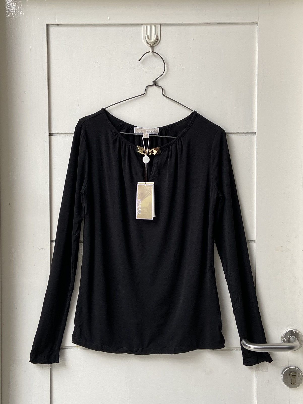 Michael Kors MICHAEL KORS Black Long Sleeve T-shirt Size US XS / EU 42 / 0 - 1 Thumbnail