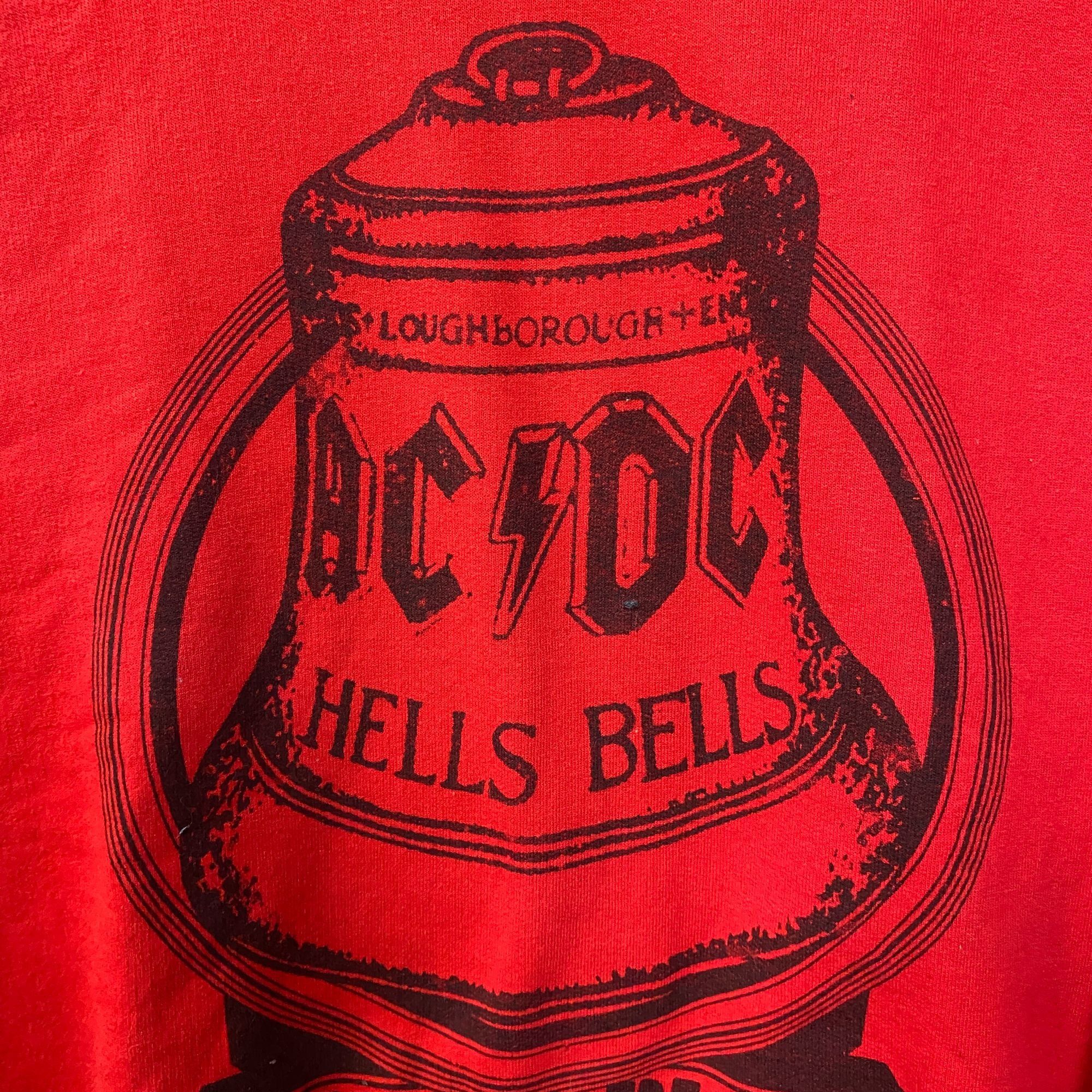 AC/DC Acdc Hells Bells BiB 80s World Tour Crewneck Sweater size XL Size US XL / EU 56 / 4 - 4 Thumbnail