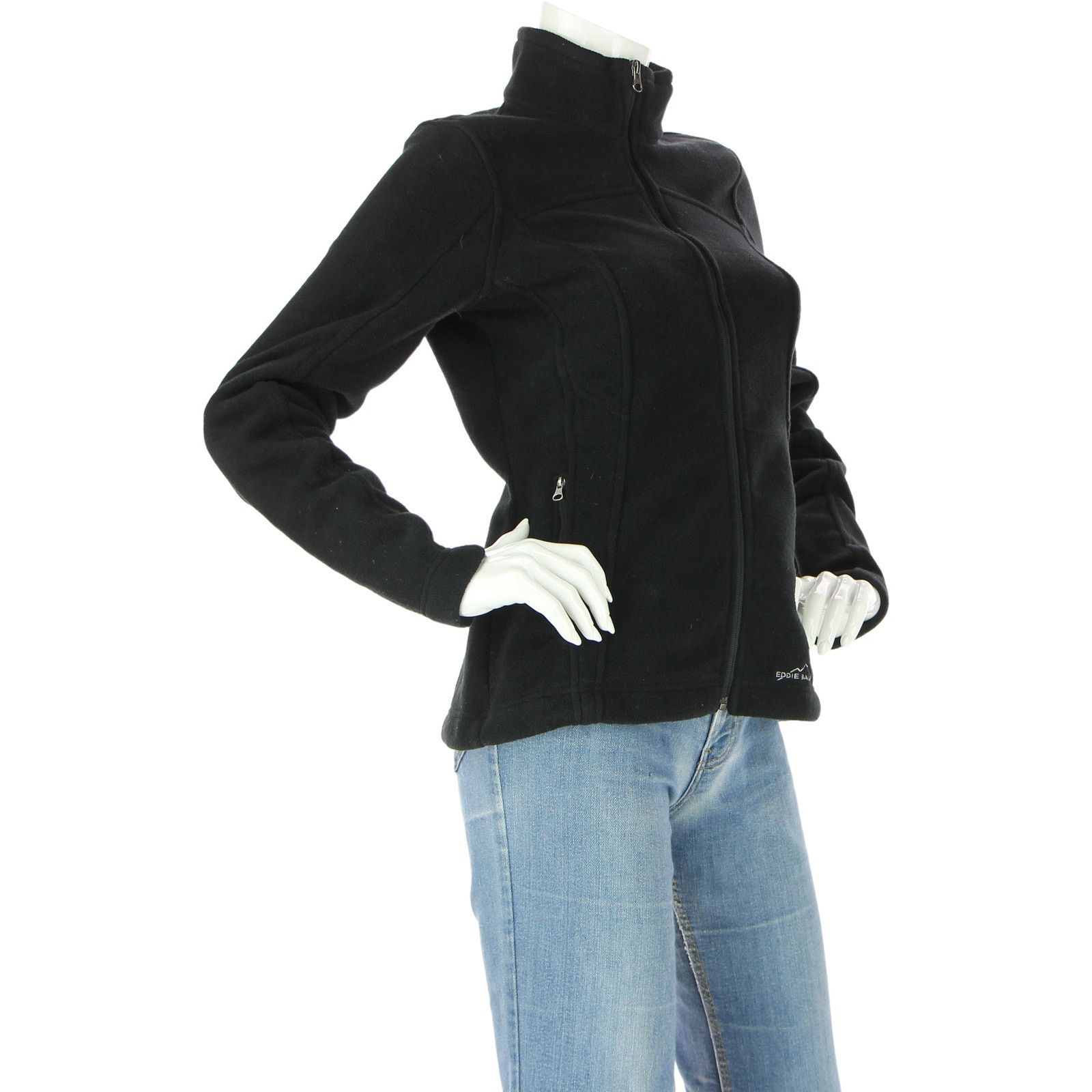 Eddie Bauer Eddie Bauer Polartec Black Fleece Cardigan Jacket Size S / US 4 / IT 40 - 2 Thumbnail