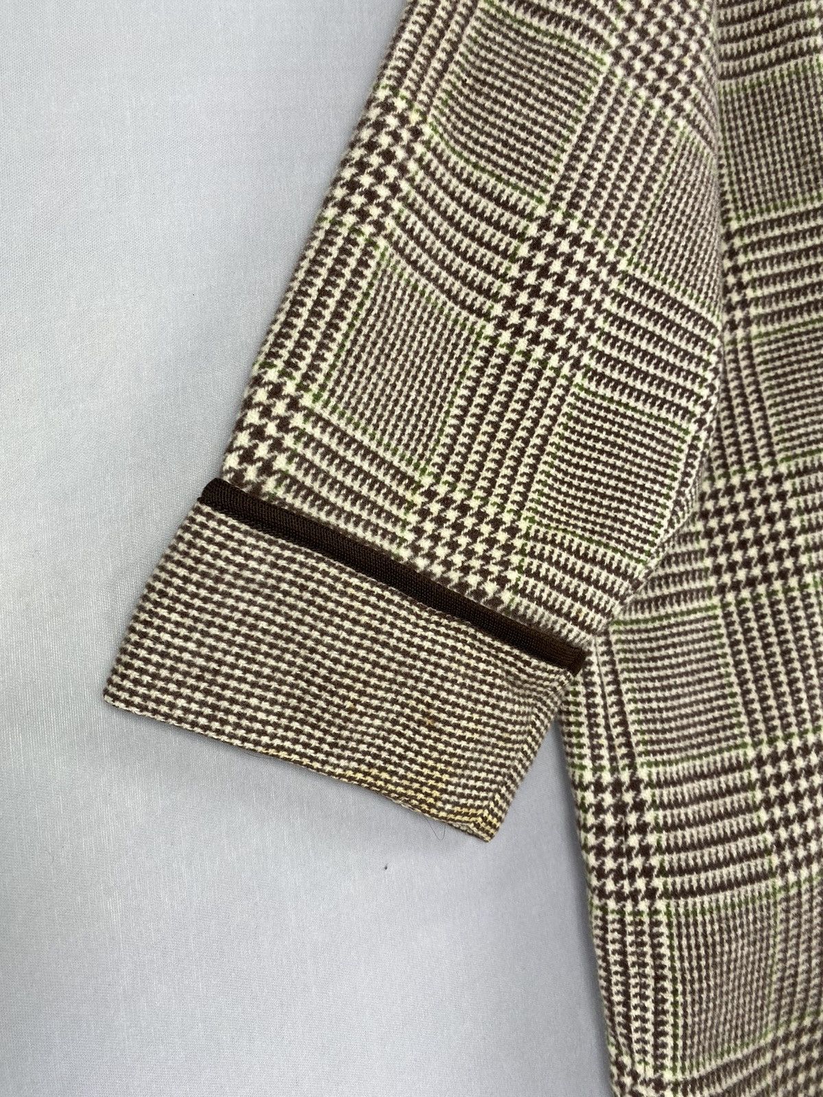 Designer Vintage Amour Homme Kimono Cardigan Houndstooth Size L / US 10 / IT 46 - 6 Thumbnail