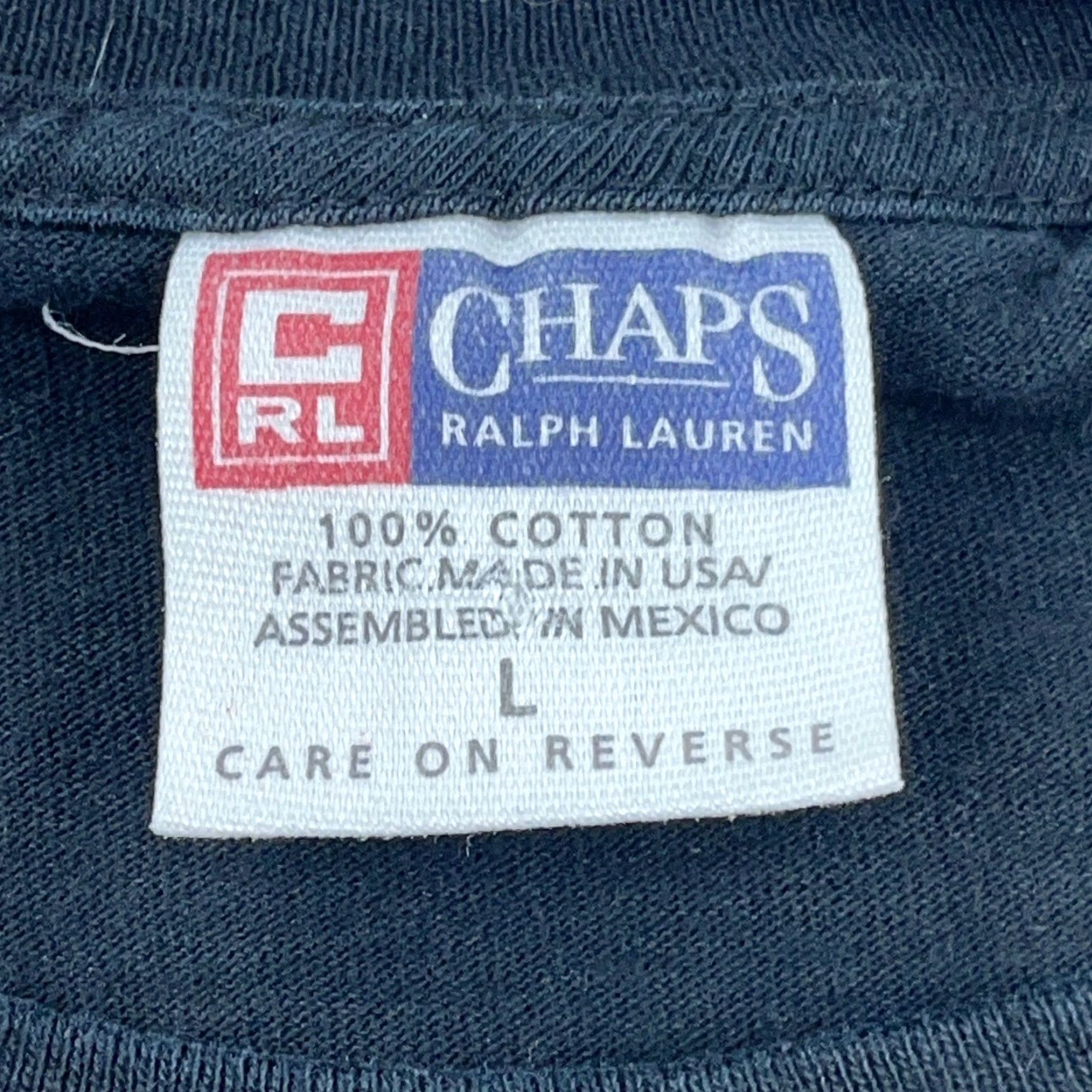 Chaps Vintage Chaps Ralph Lauren Shirt Men Large Black Long Sleeve Spellout Y2K 90s T Size US L / EU 52-54 / 3 - 4 Thumbnail