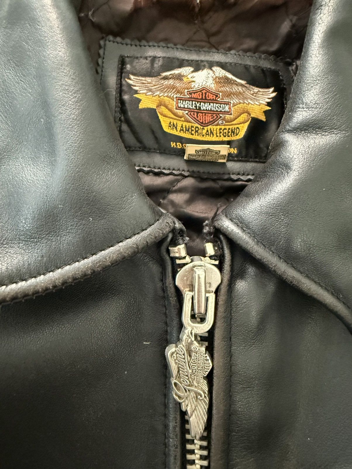 Harley Davidson ☠️☠️Vintage 80's Harley Davidson rider punk leather jacket Size US L / EU 52-54 / 3 - 19 Thumbnail