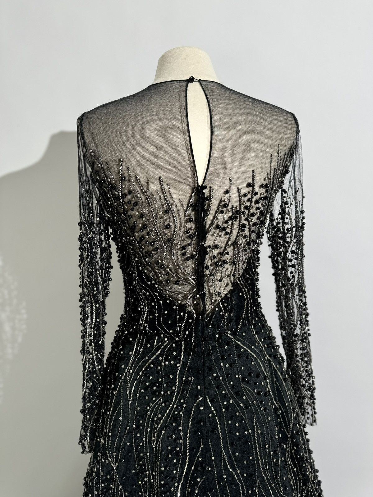 Other Brand New US 10 GEMY MAALOUF Beaded Embroidered Gown Size L / US 10 / IT 46 - 12 Thumbnail